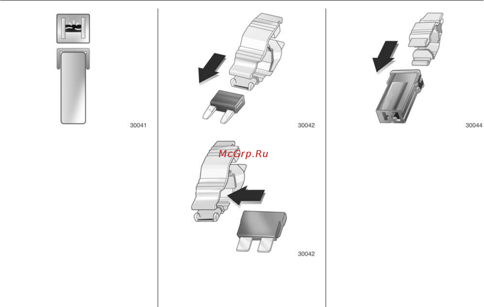 Chevrolet Cruze седан 2012 [245/300] Приспособление для снятия предохранителей