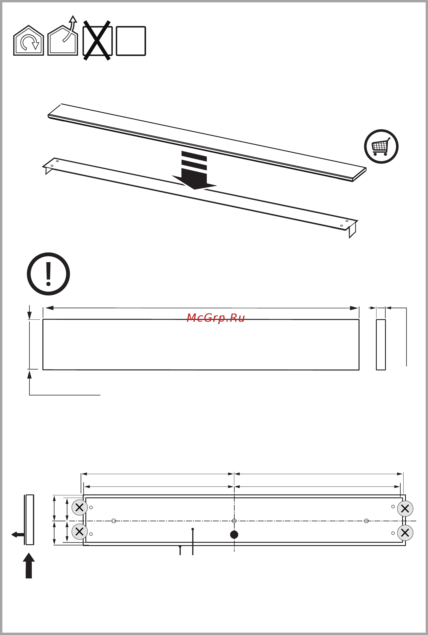 Elica GETUP CAST IRON/A/90 Инструкция по монтажу и эксплуатации онлайн [7/196] 534080