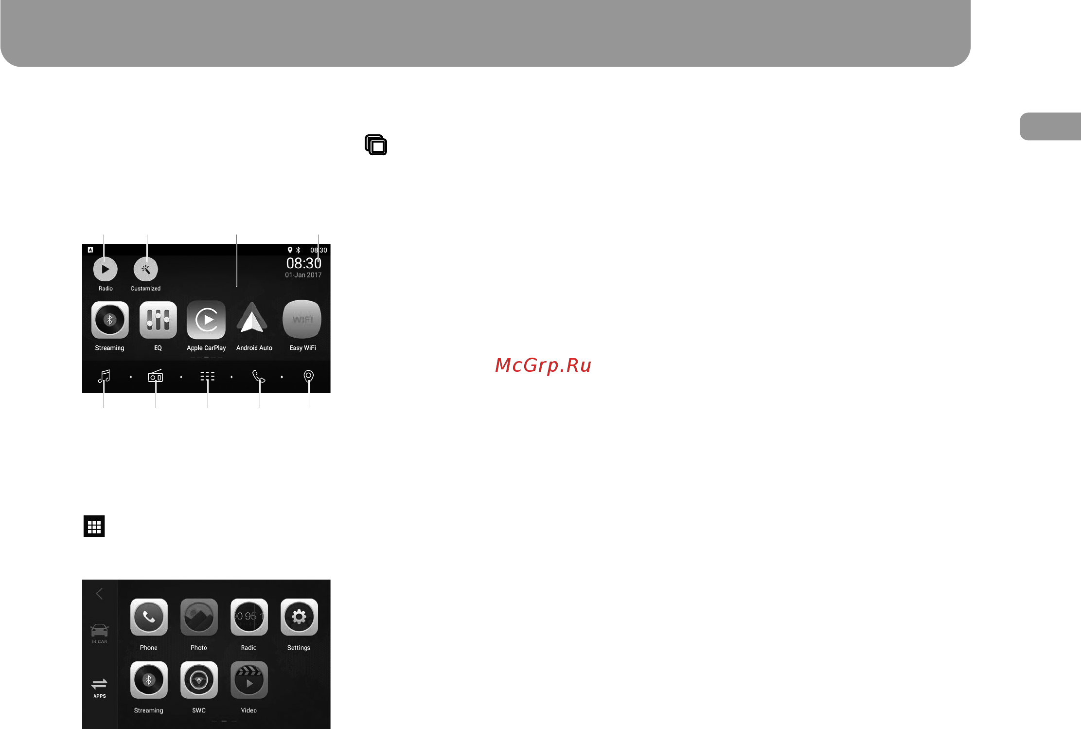Gazer CM6507-100S [11/92] Main menu