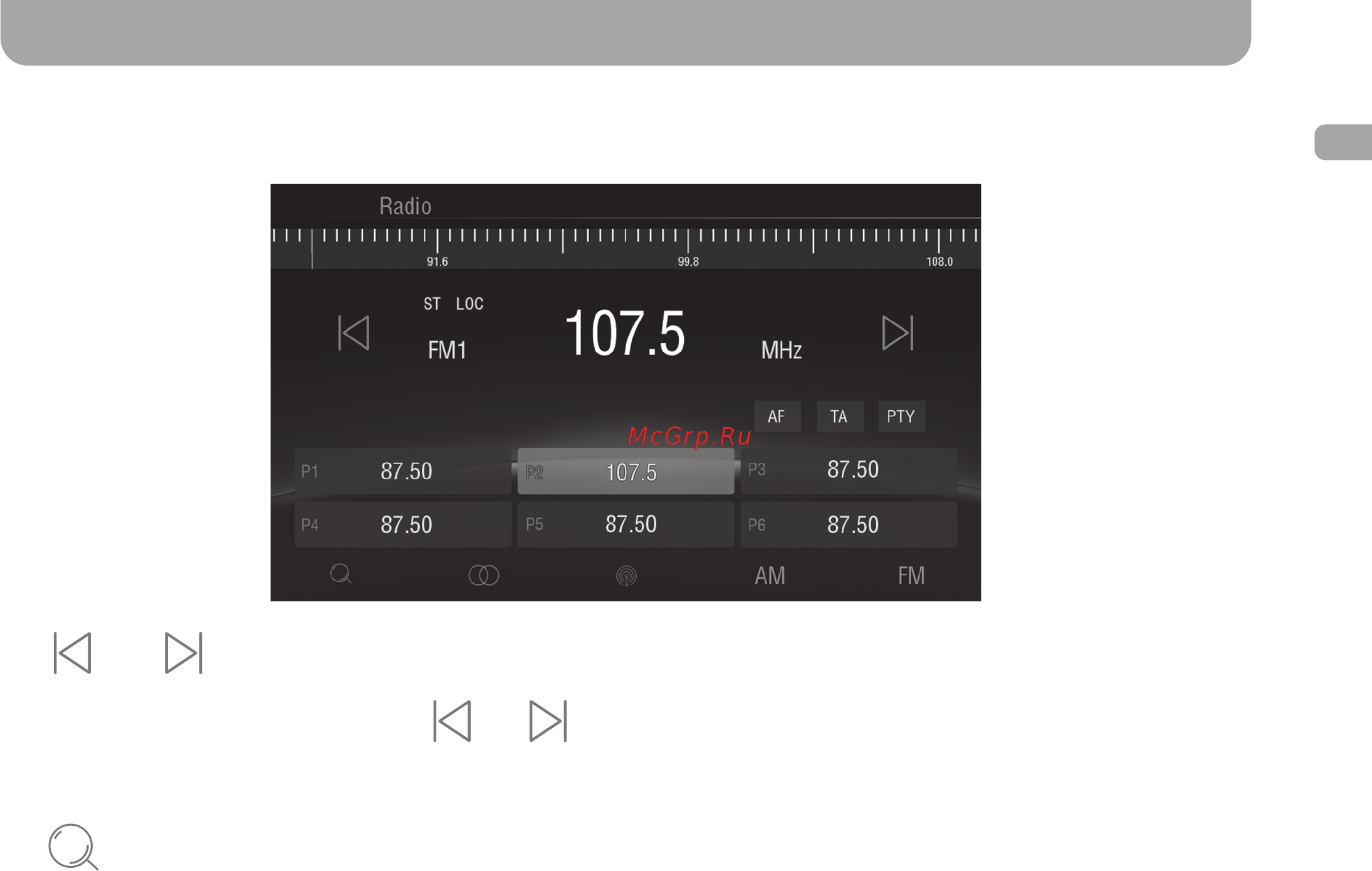 Gazer CM5007-XK [8/93] Radio app