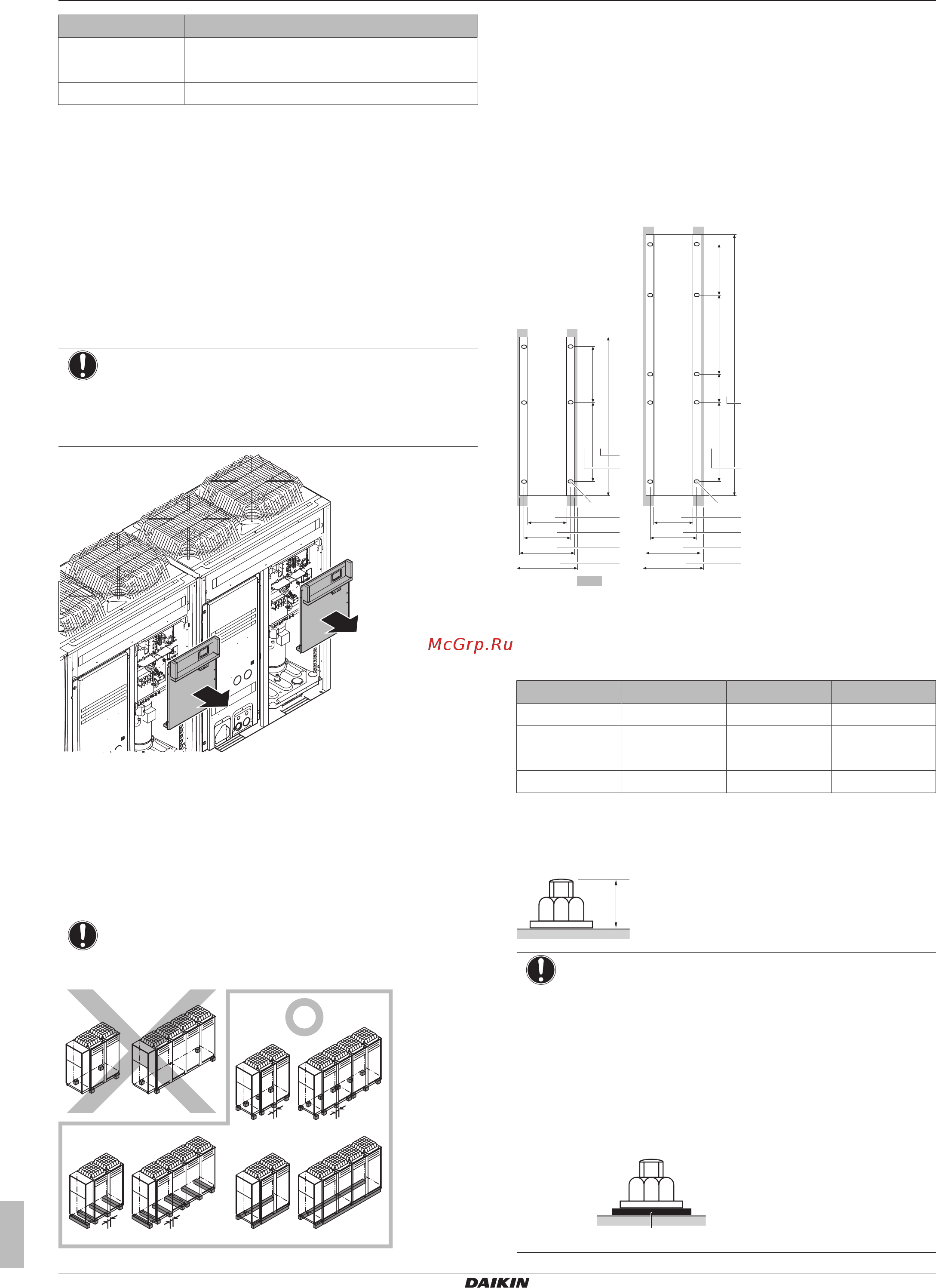 Daikin EWYQ040CAWH [10/44] Монтаж