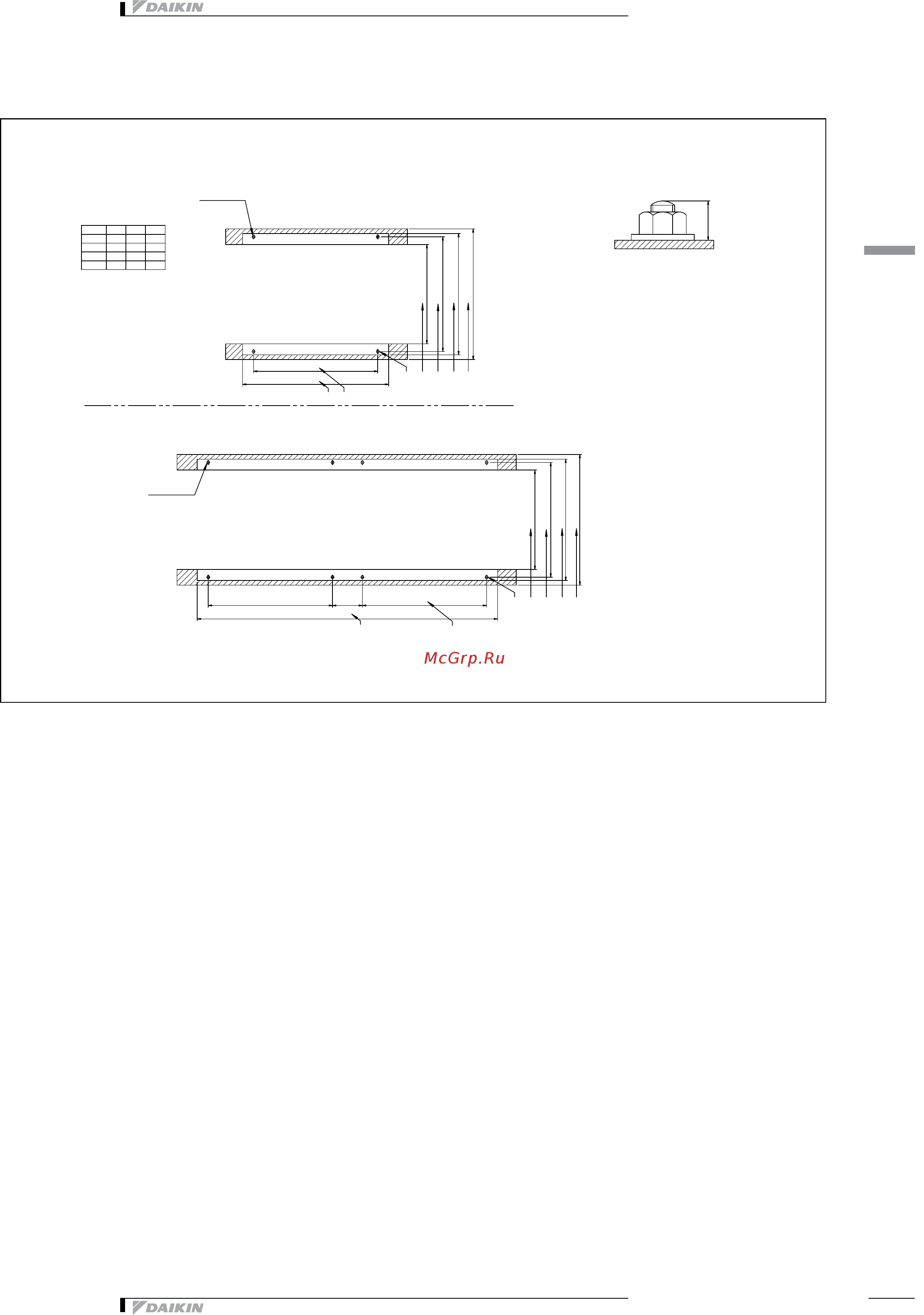 Daikin EWAQ016CAWP [41/47] 1 крепление и фундаменты блоков