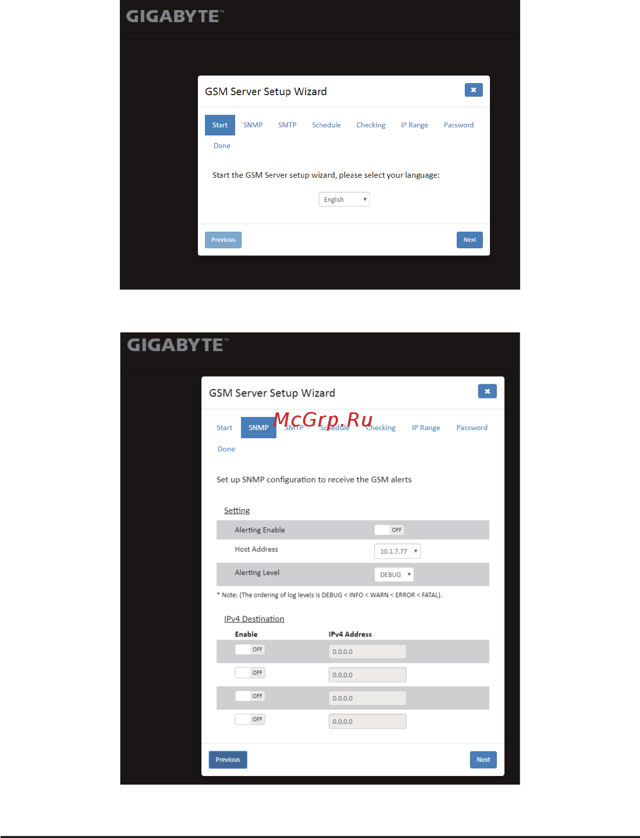 Gigabyte G481-HA0 (rev. 200) [18/68] 1 1 gsm server setup wizard
