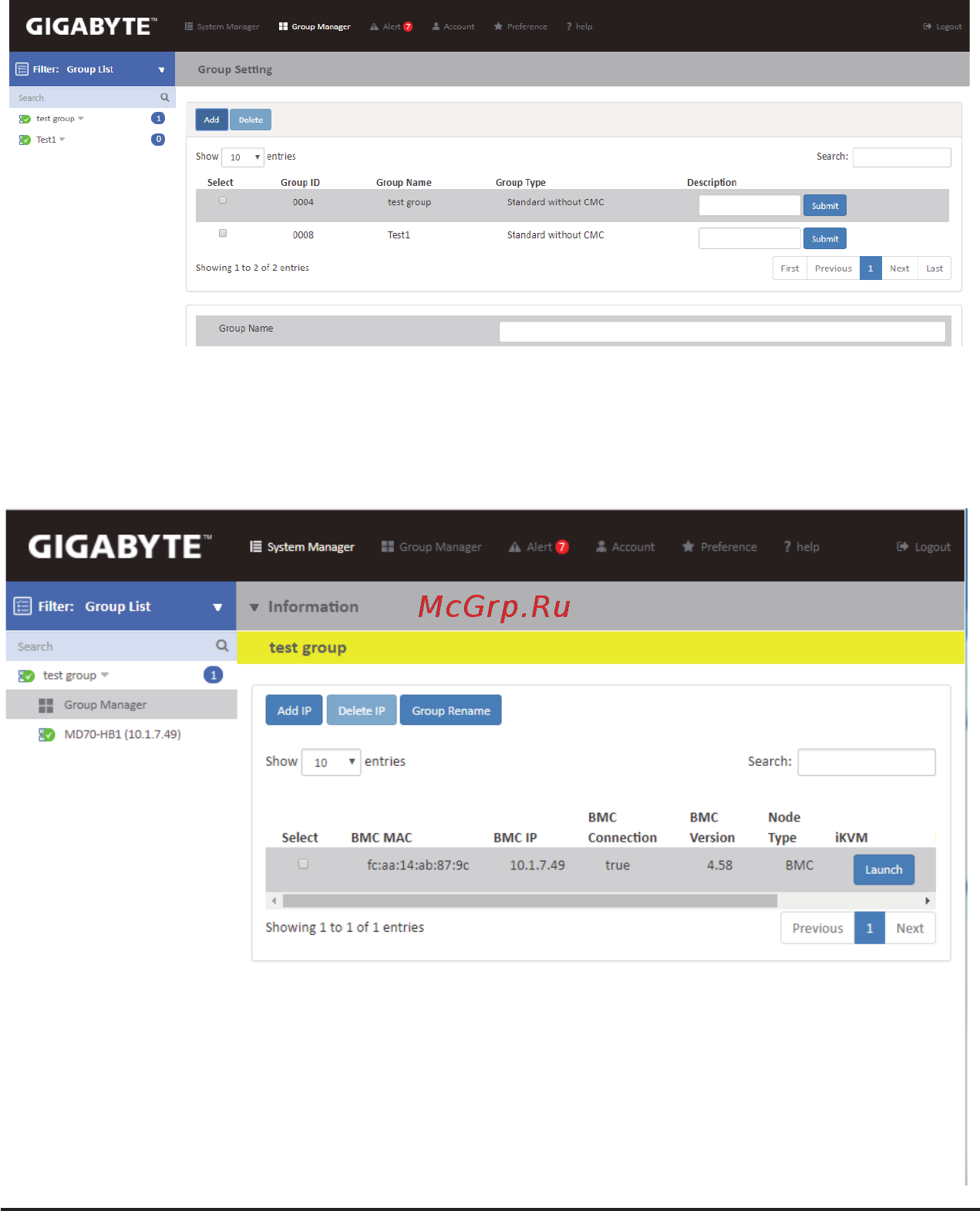 Gigabyte G481-HA0 (rev. 200) Руководство пользователя GSM Server онлайн [43/68] 535287