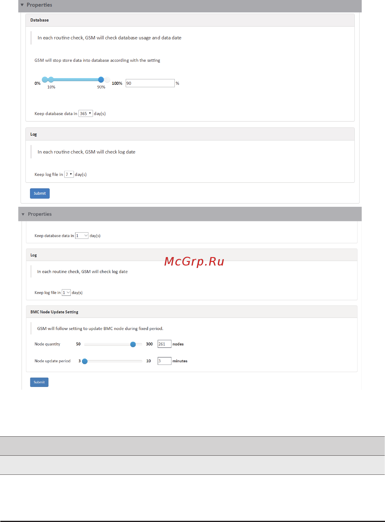 Gigabyte H262-Z66 (rev. 100) [59/68] Bmc node update setting configuration of interval and number of nodes