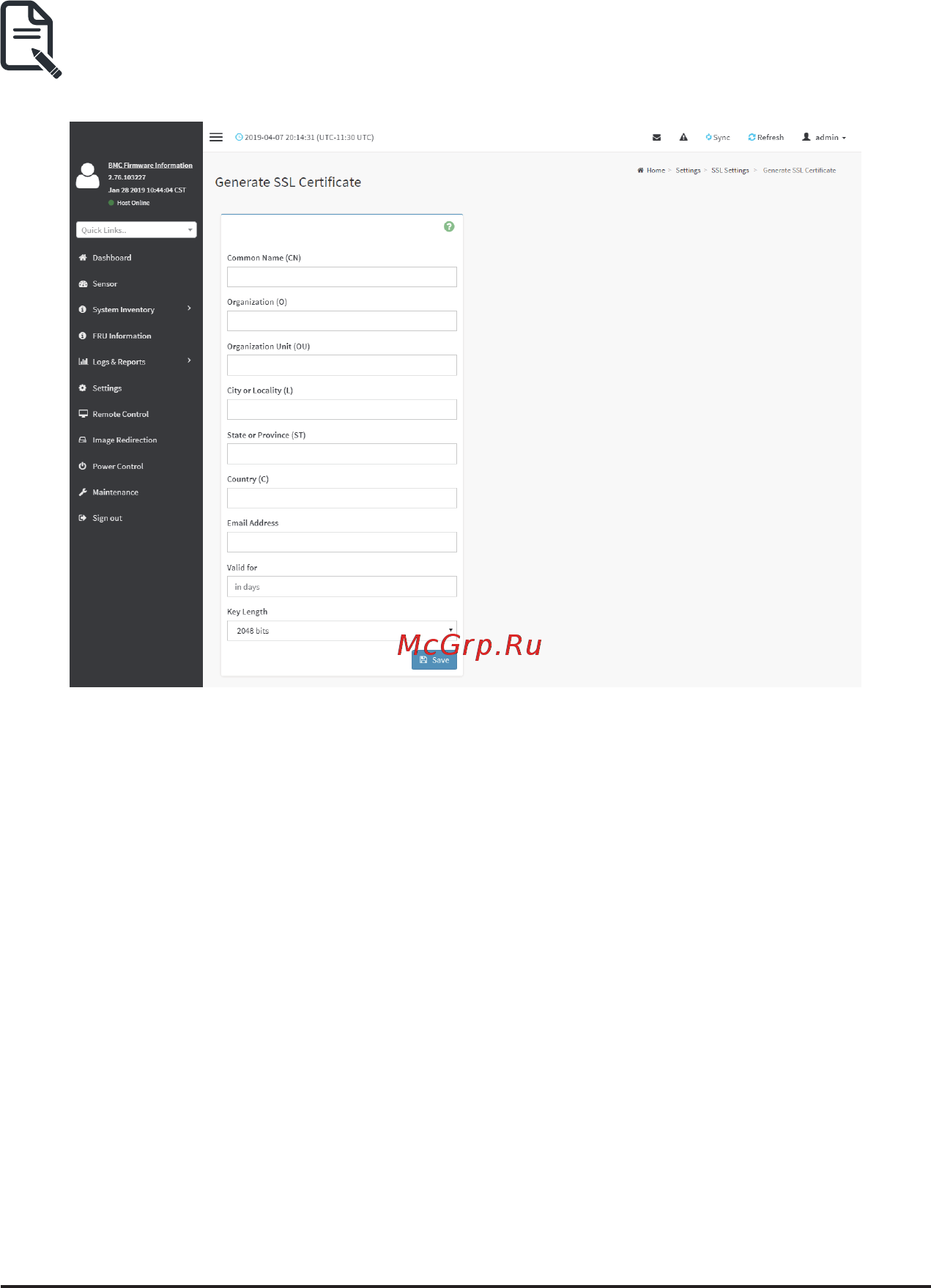 Gigabyte MD71-HB1 (rev. 1.x) [72/134] Thefieldsofsslsettings uploadsslsettingstabareexplainedbelow
