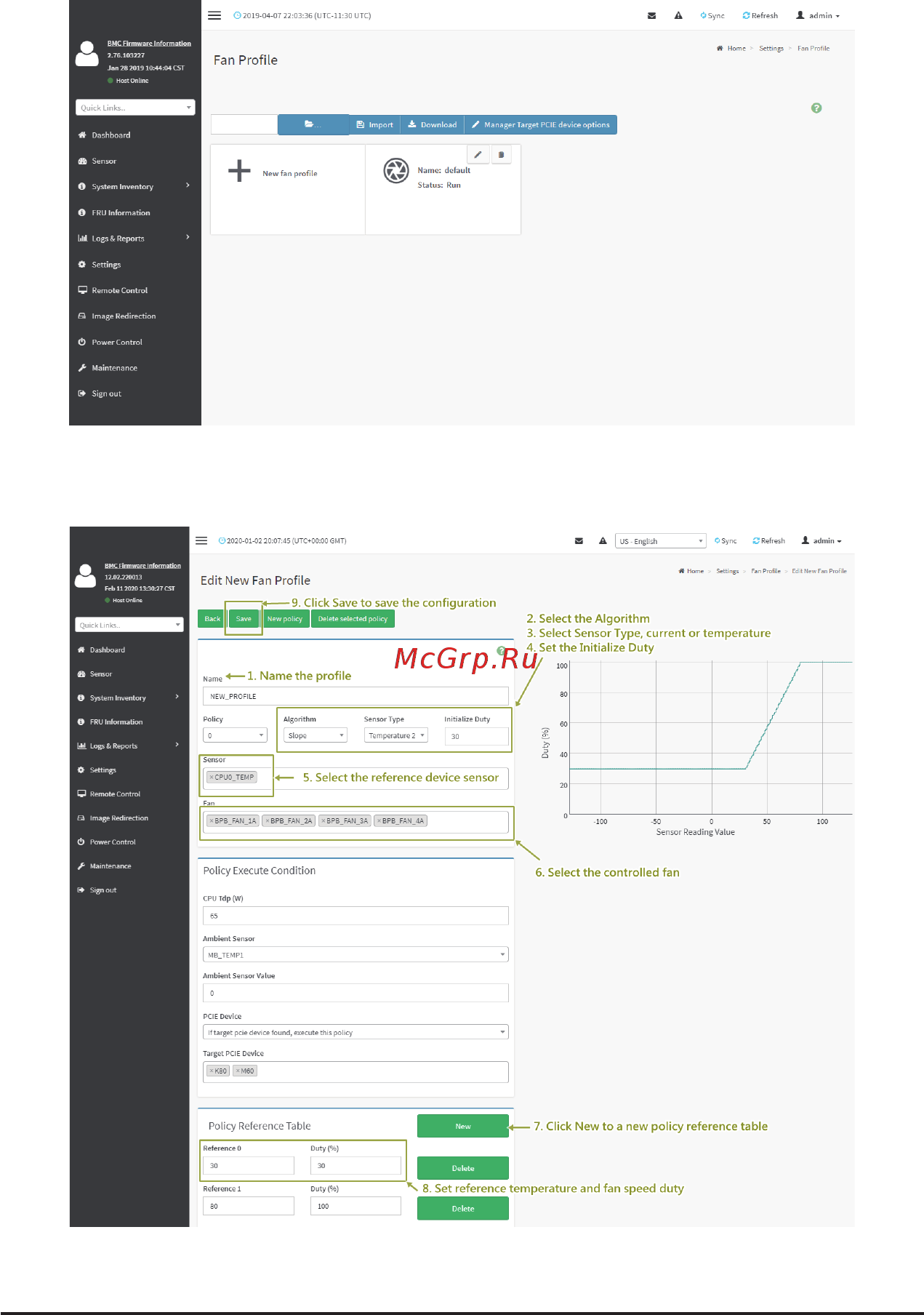 Gigabyte MZ71-CE1 (rev. 1.x) [99/134] Procedure to add fan profile