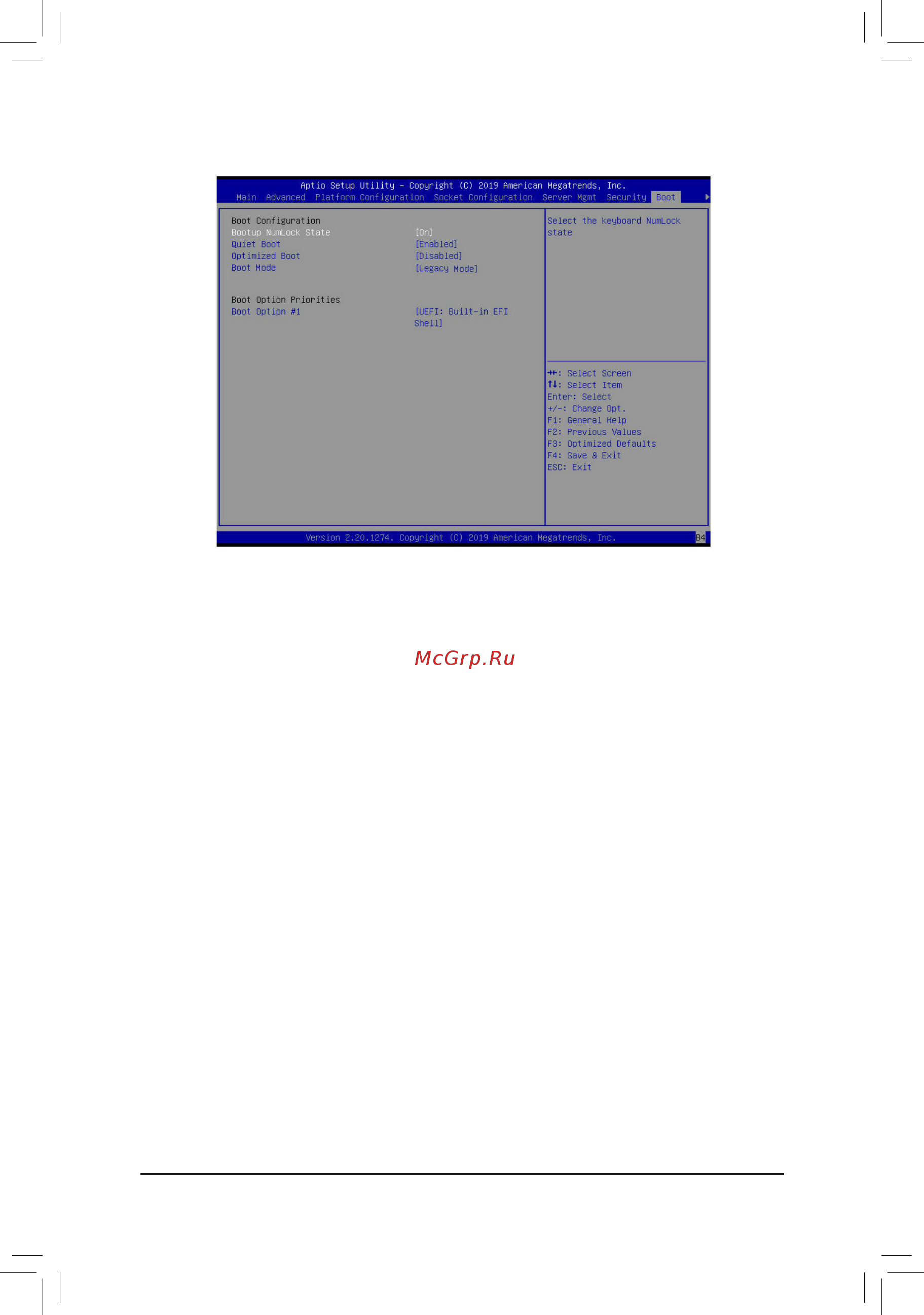 Gigabyte C621-WD12-IPMI (rev. 1.0) [35/47] Boot mode