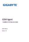 Gigabyte MZ32-AR0 (rev. 1.0) Руководство пользователя GIGABYTE GSM Agent