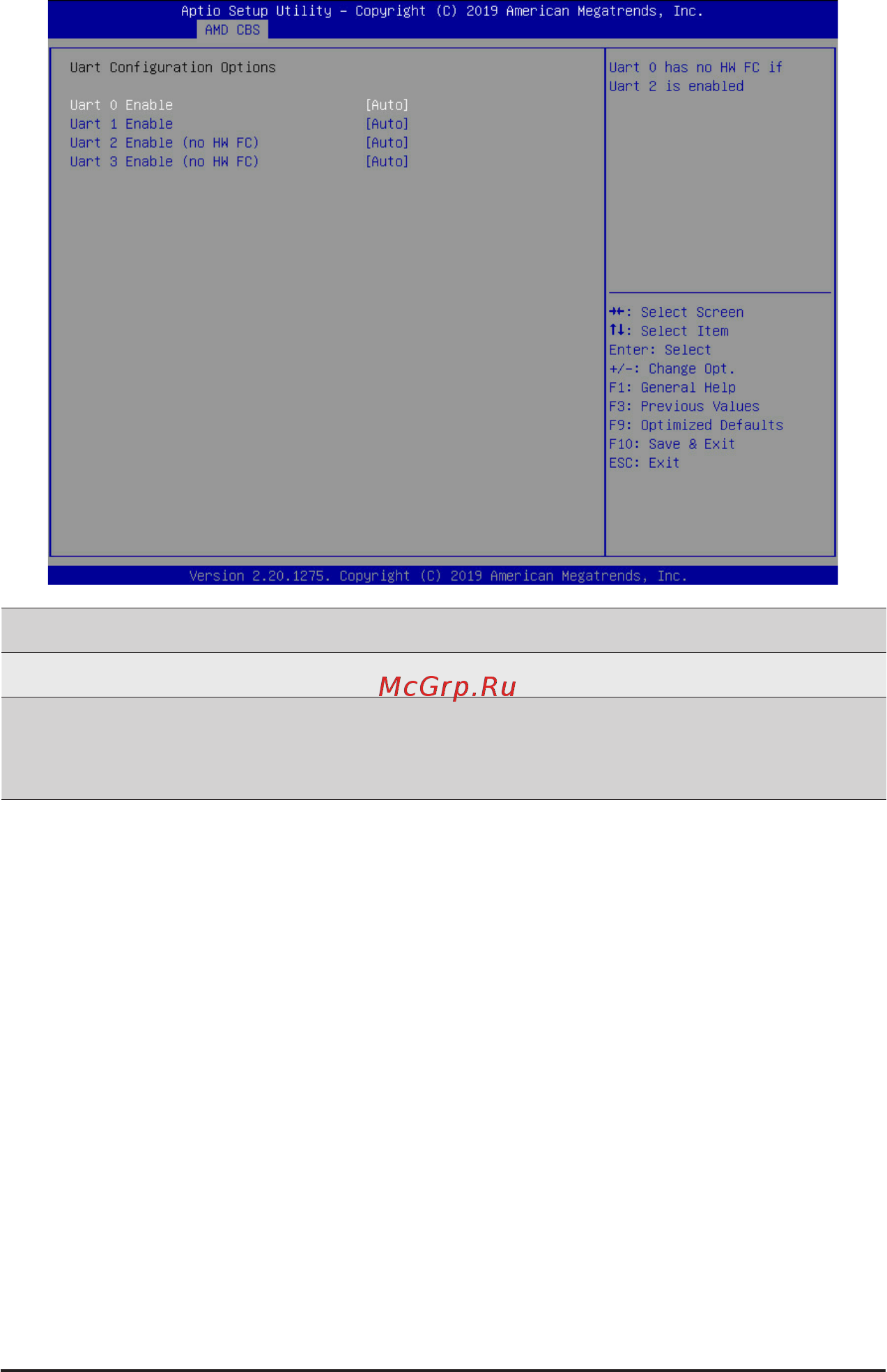 Gigabyte MZ32-AR0 (rev. 1.0) [100/146] 3 5 6 uart configuration options
