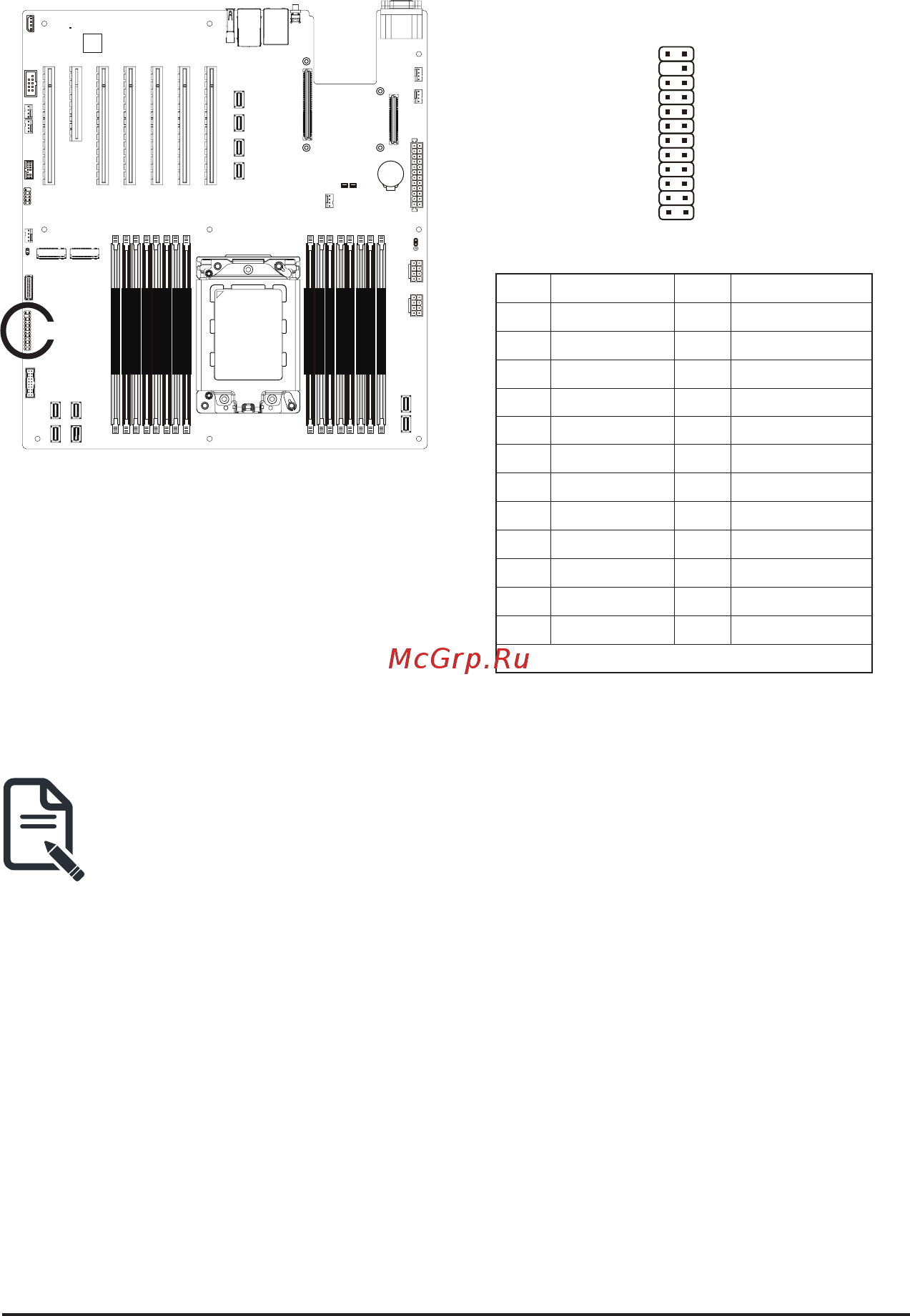 Gigabyte MZ32-AR0 (rev. 1.0) [23/146] Fp_1 front panel header