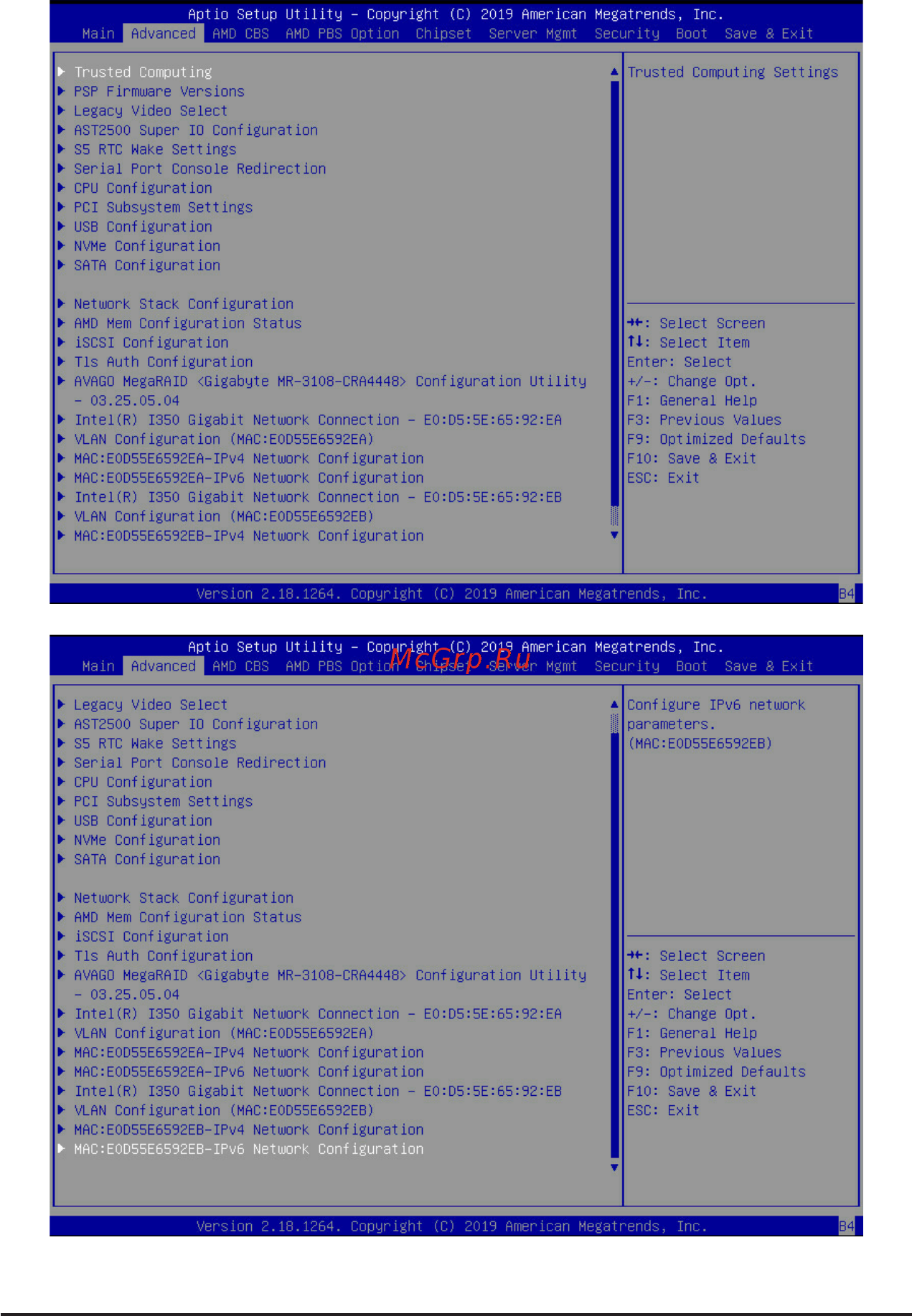 Gigabyte MZ32-AR0 (rev. 1.0) [32/146] 2 advanced menu
