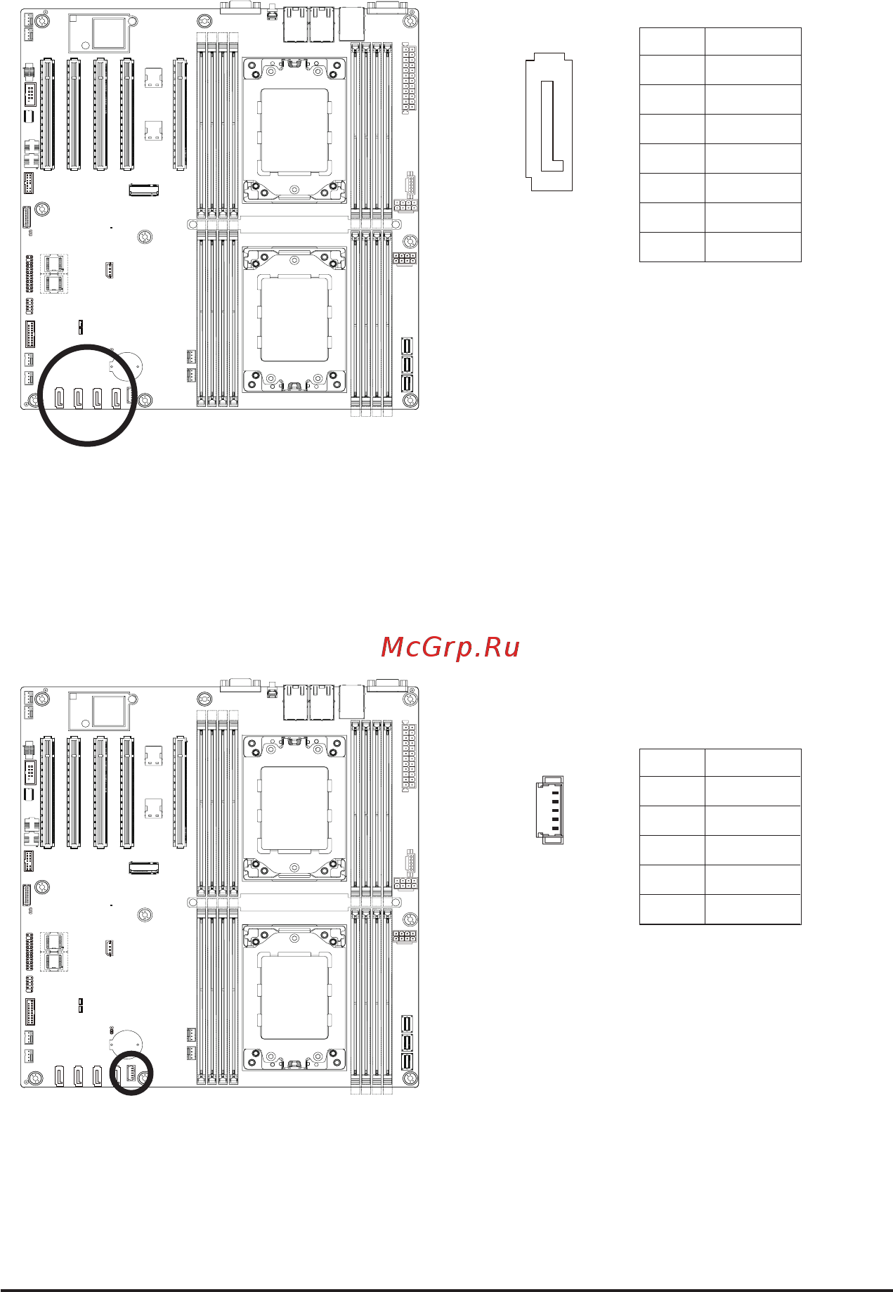 Gigabyte MZ72-HB0 (rev. 1.x) [20/141] 5 6 7 sata0 sata1 sata2 sata3 sata 6gb s connectors