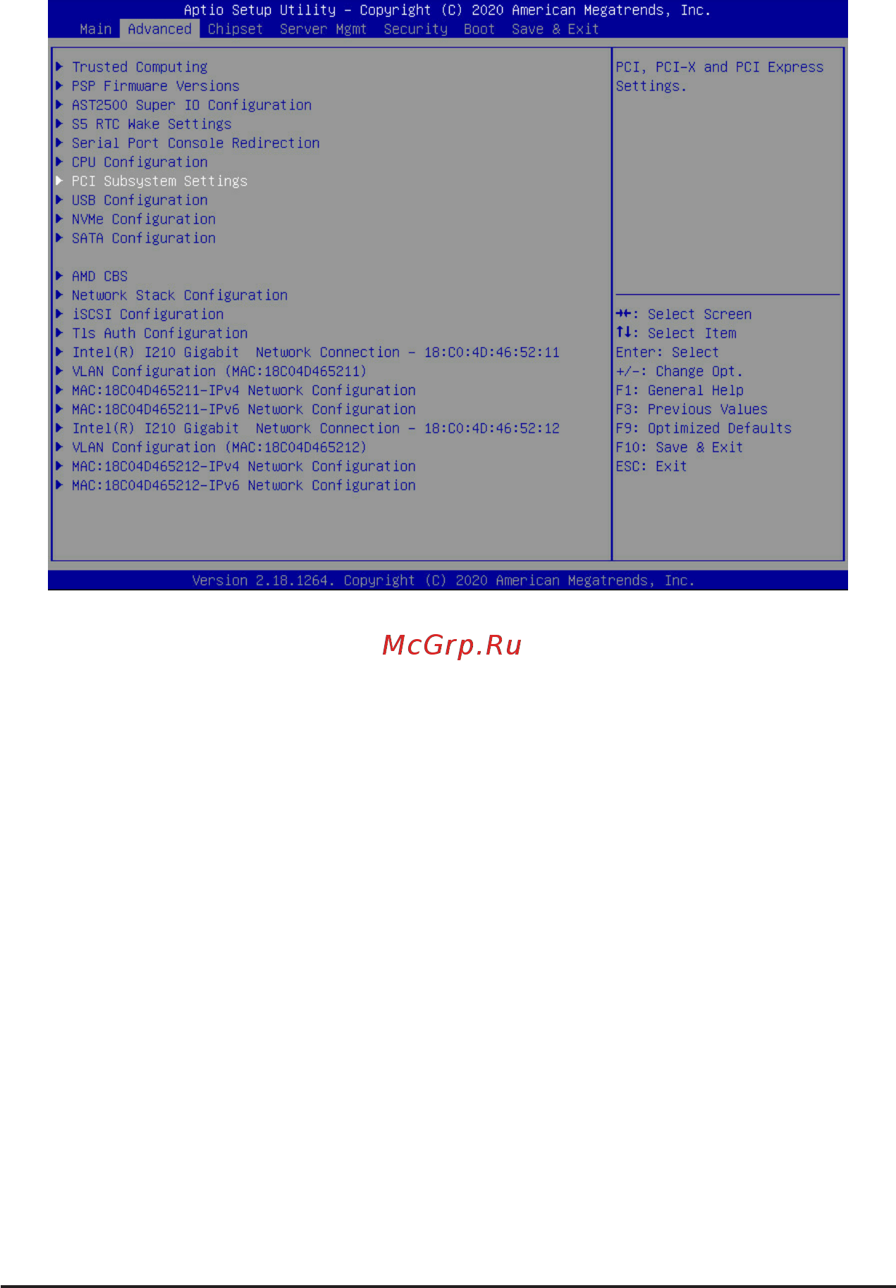 Gigabyte MJ11-EC0 (rev. 1.2) [29/109] 2 advanced menu