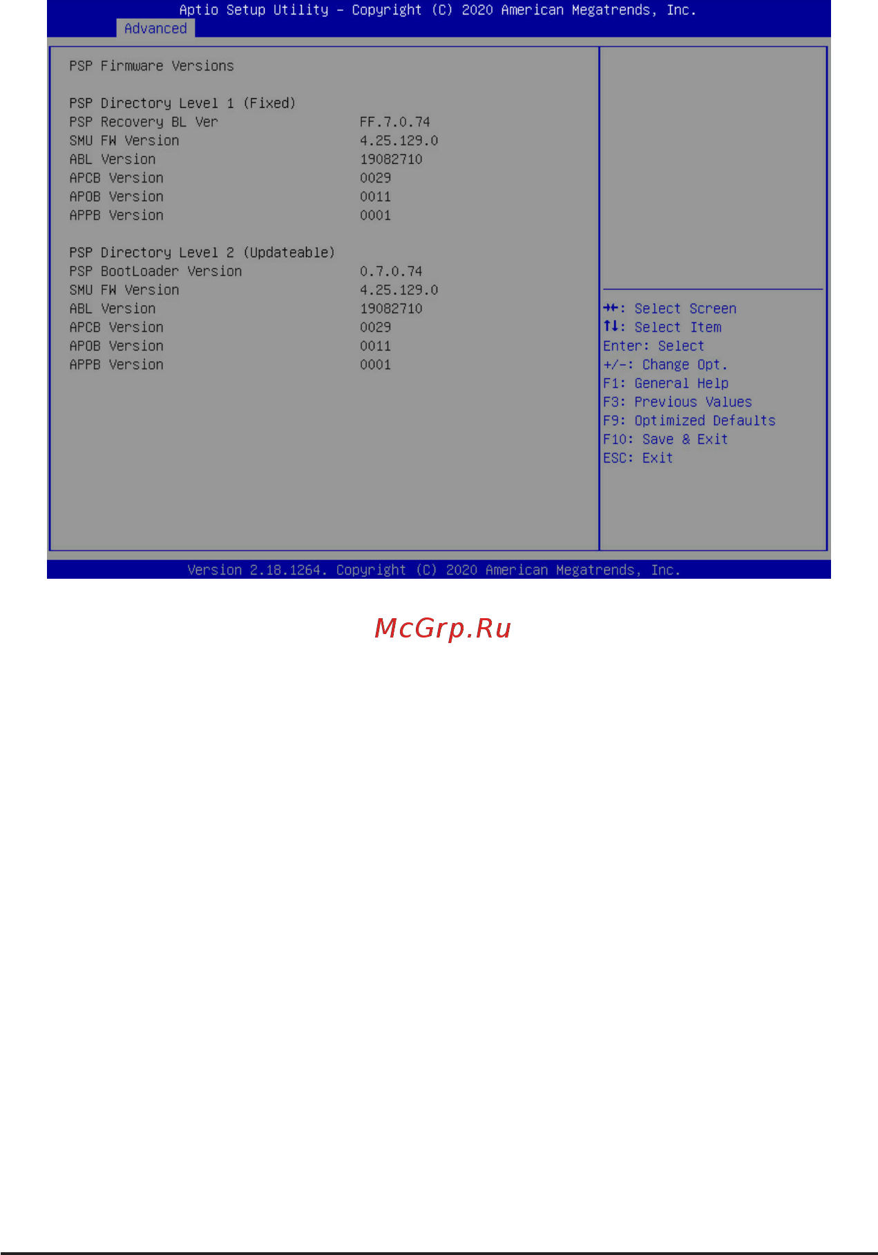 Gigabyte MJ11-EC0 (rev. 1.2) [32/109] 2 2 psp firmware versions