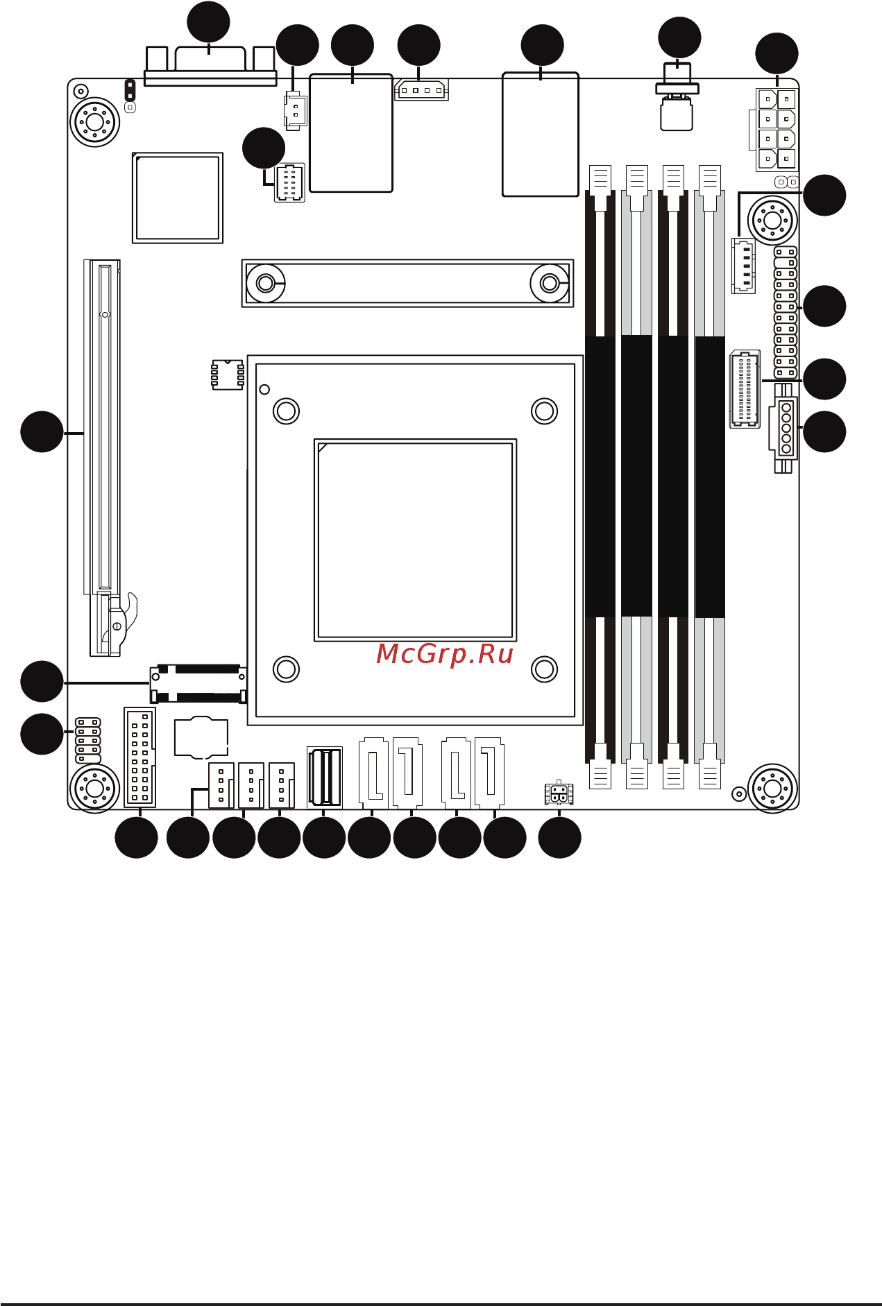Gigabyte MJ11-EC0 (rev. 1.2) [5/109] Mj11 ec0 motherboard layout