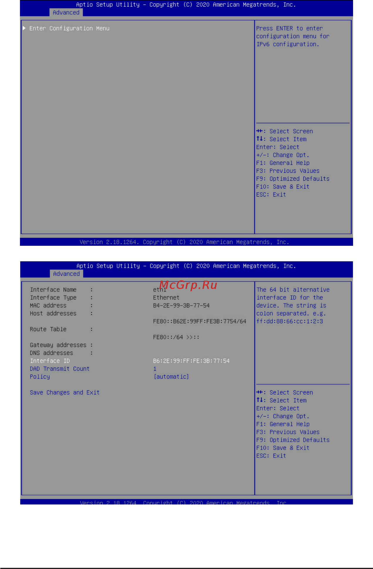 Gigabyte MJ11-EC0 (rev. 1.2) [70/109] 2 18 mac ipv6 network configuration