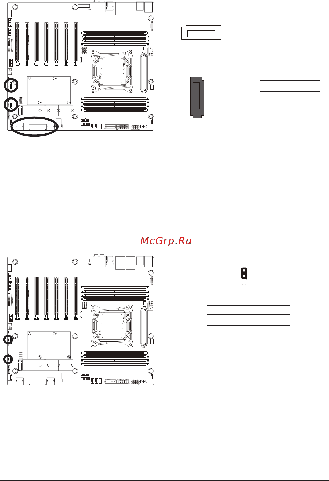 Gigabyte MW51-HP0 (rev. 1.0) [21/61] 11 sata_dom0 sata_dom1 power jumpers