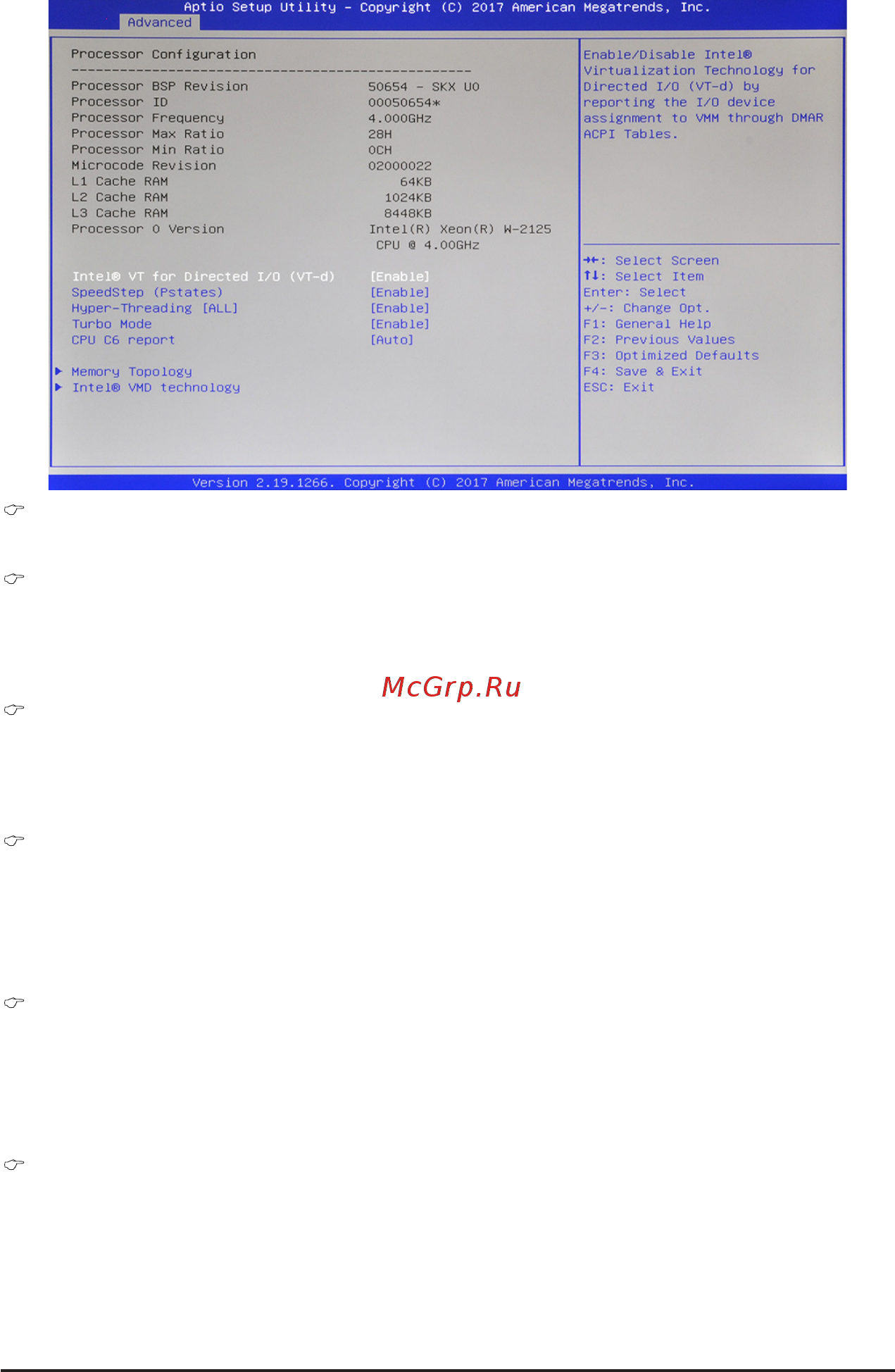 Gigabyte MW51-HP0 (rev. 1.0) [35/61] 2 1 intel rc configuration