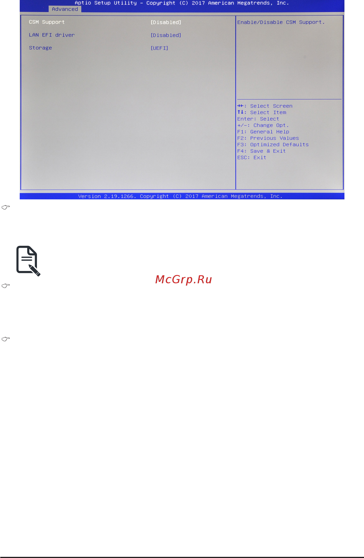 Gigabyte MW51-HP0 (rev. 1.0) [46/61] 2 7 csm configuration