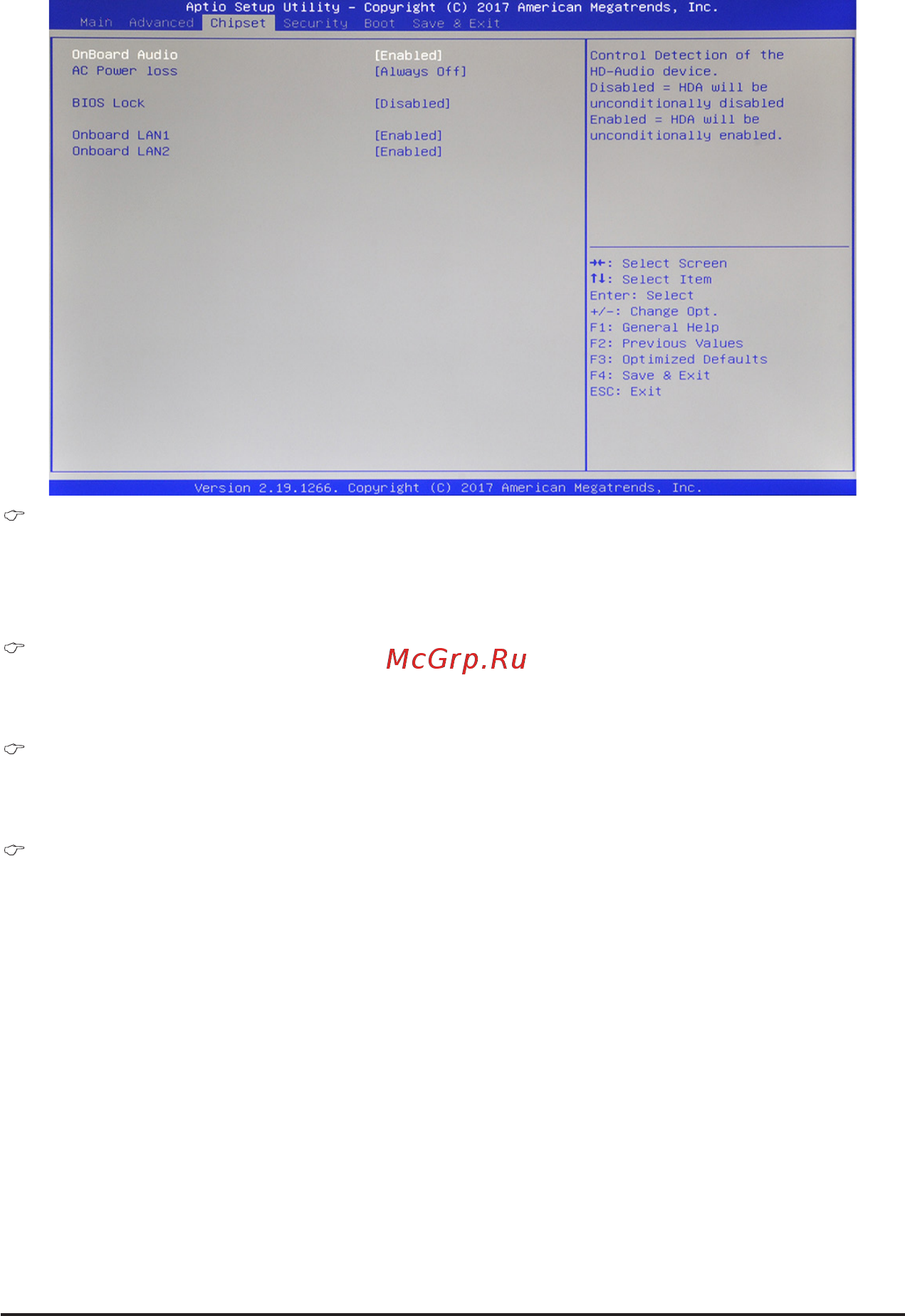Gigabyte MW51-HP0 (rev. 1.0) [52/61] 3 chipset setup menu