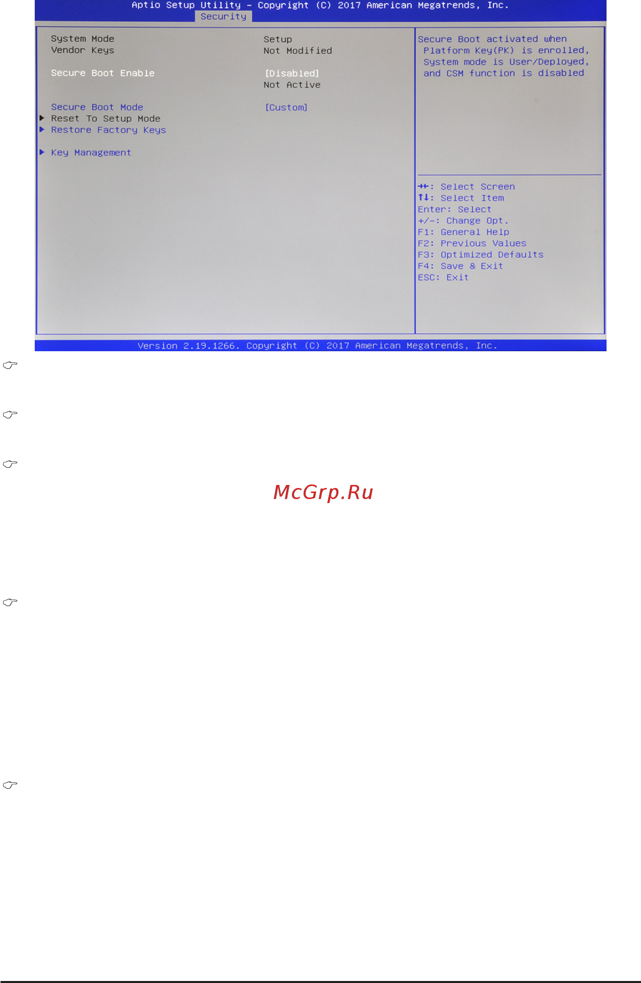 Gigabyte MW51-HP0 (rev. 1.0) [54/61] 4 1 secure boot