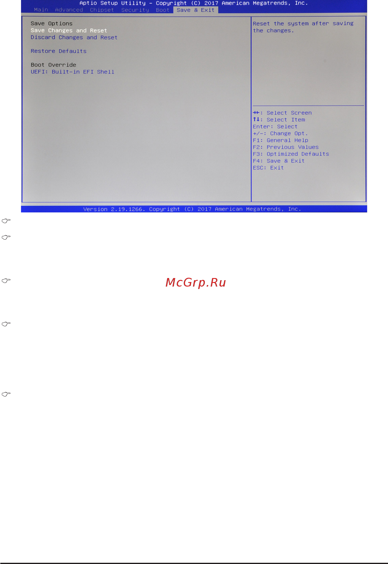Gigabyte MW51-HP0 (rev. 1.0) [59/61] 6 save exit menu
