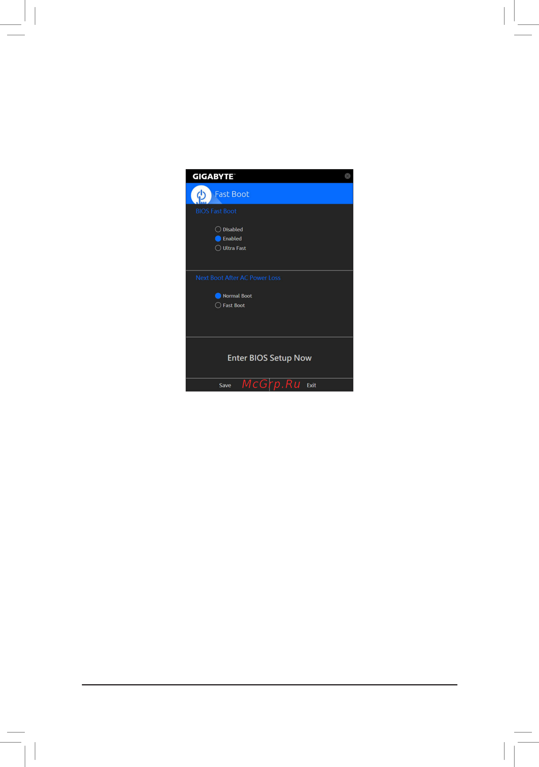 Gigabyte X299-WU8 (rev. 1.0) [106/136] 2 6 fast boot