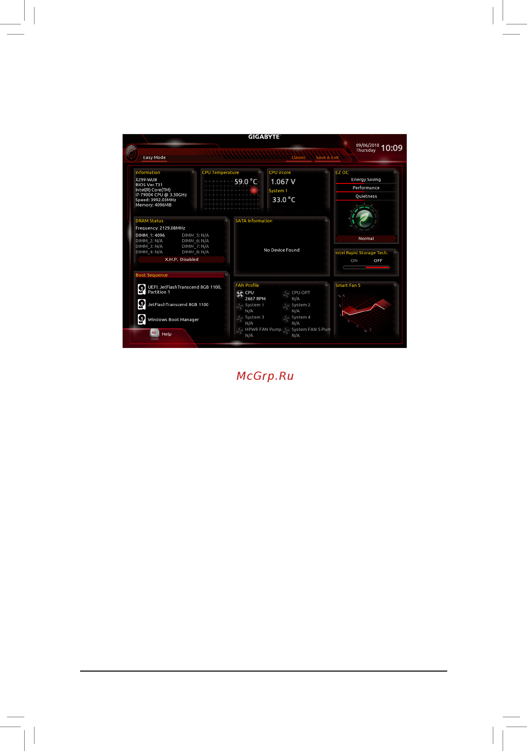 Gigabyte X299-WU8 (rev. 1.0) [42/136] B easy mode