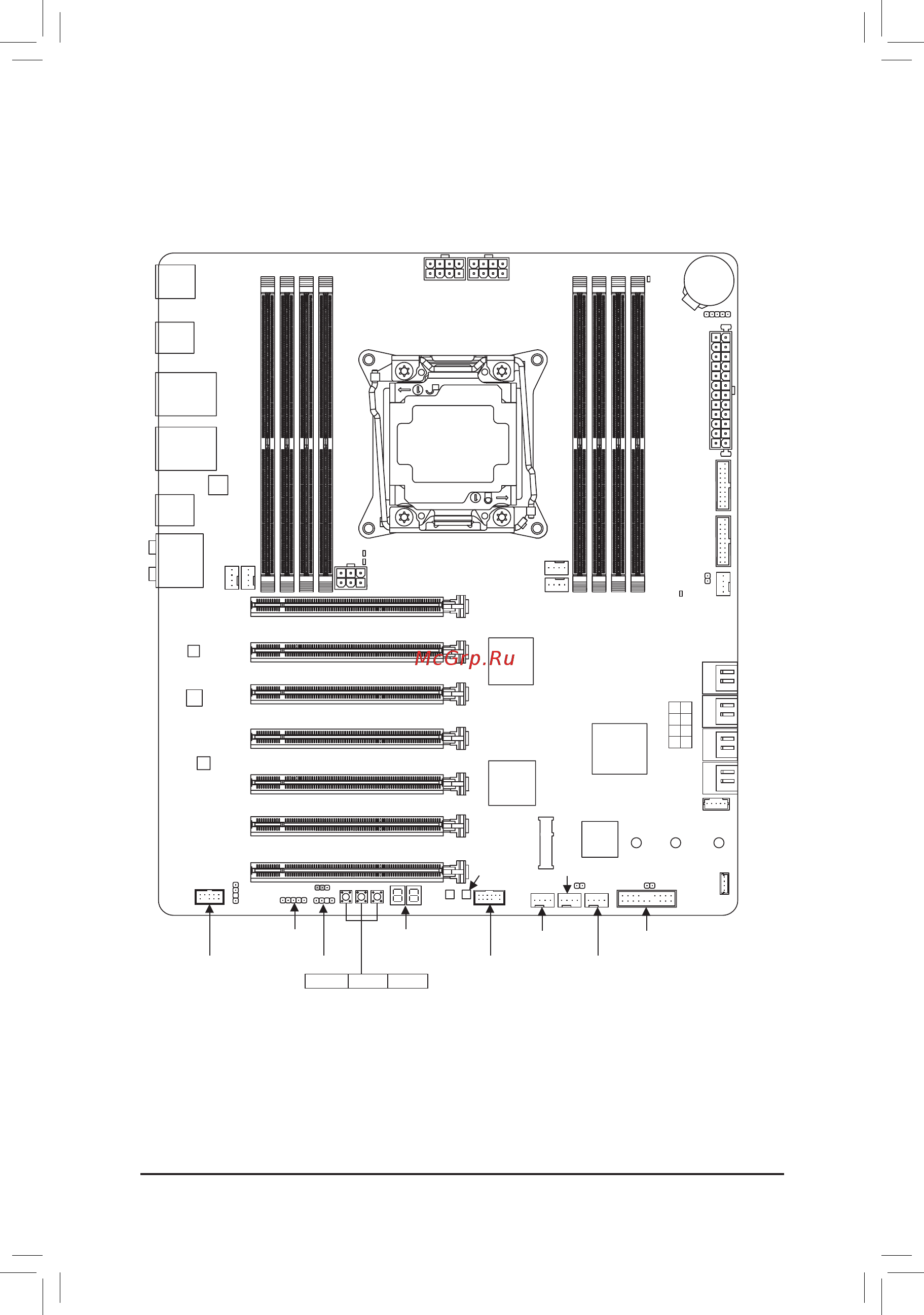 Gigabyte X299-WU8 (rev. 1.0) [7/136] X299 wu8 motherboard layout