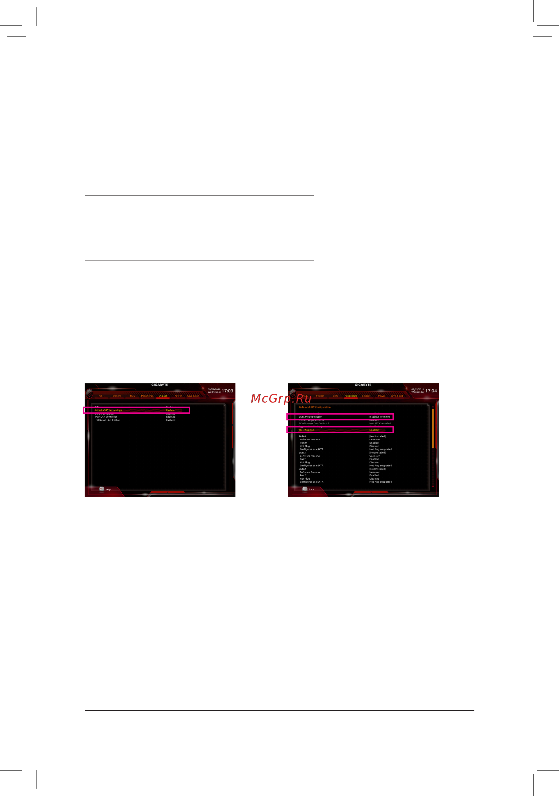 Gigabyte X299-WU8 (rev. 1.0) [86/136] Virtual raid on cpu inte