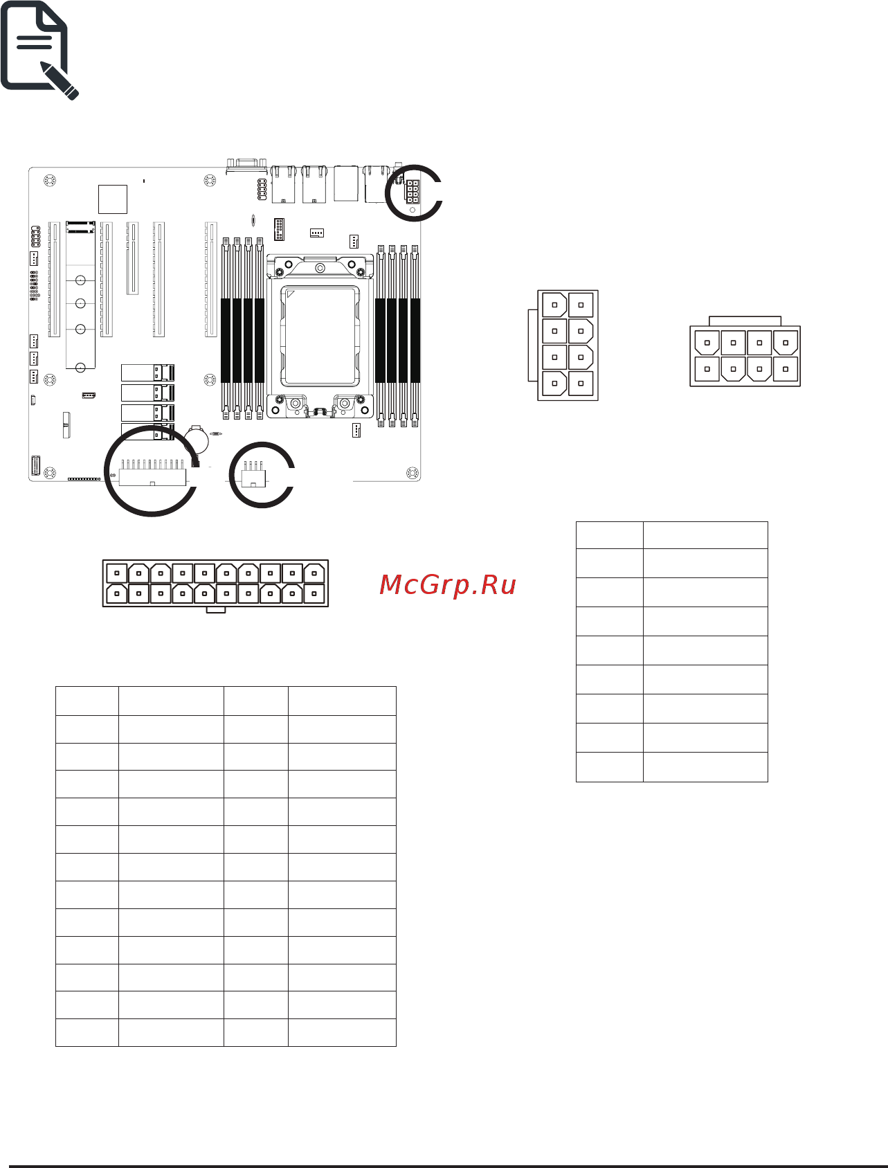 Gigabyte MZ01-CE0 (rev. 2.x) [20/137] 2 3 atx1 p12v_aux1 p12v_aux2