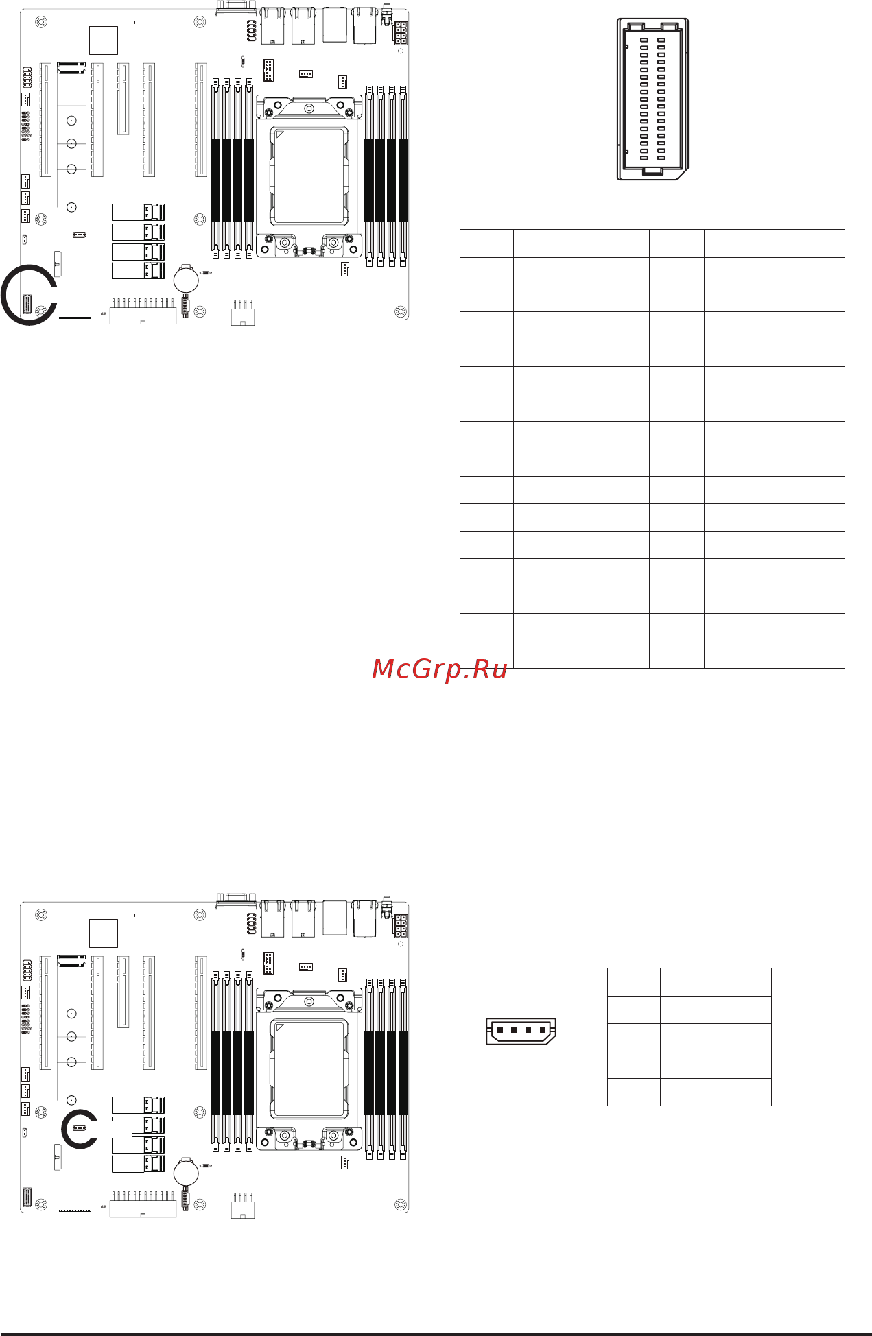 Gigabyte MZ01-CE0 (rev. 2.x) [24/137] Bp_1 hdd backplane board connector
