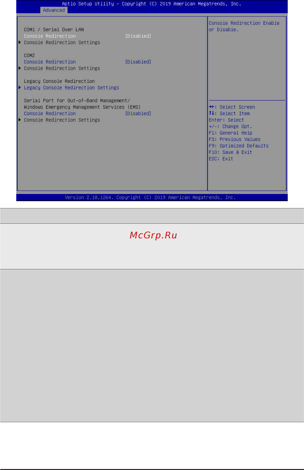 Gigabyte MZ01-CE0 (rev. 2.x) [40/137] 2 5 serial port console redirection
