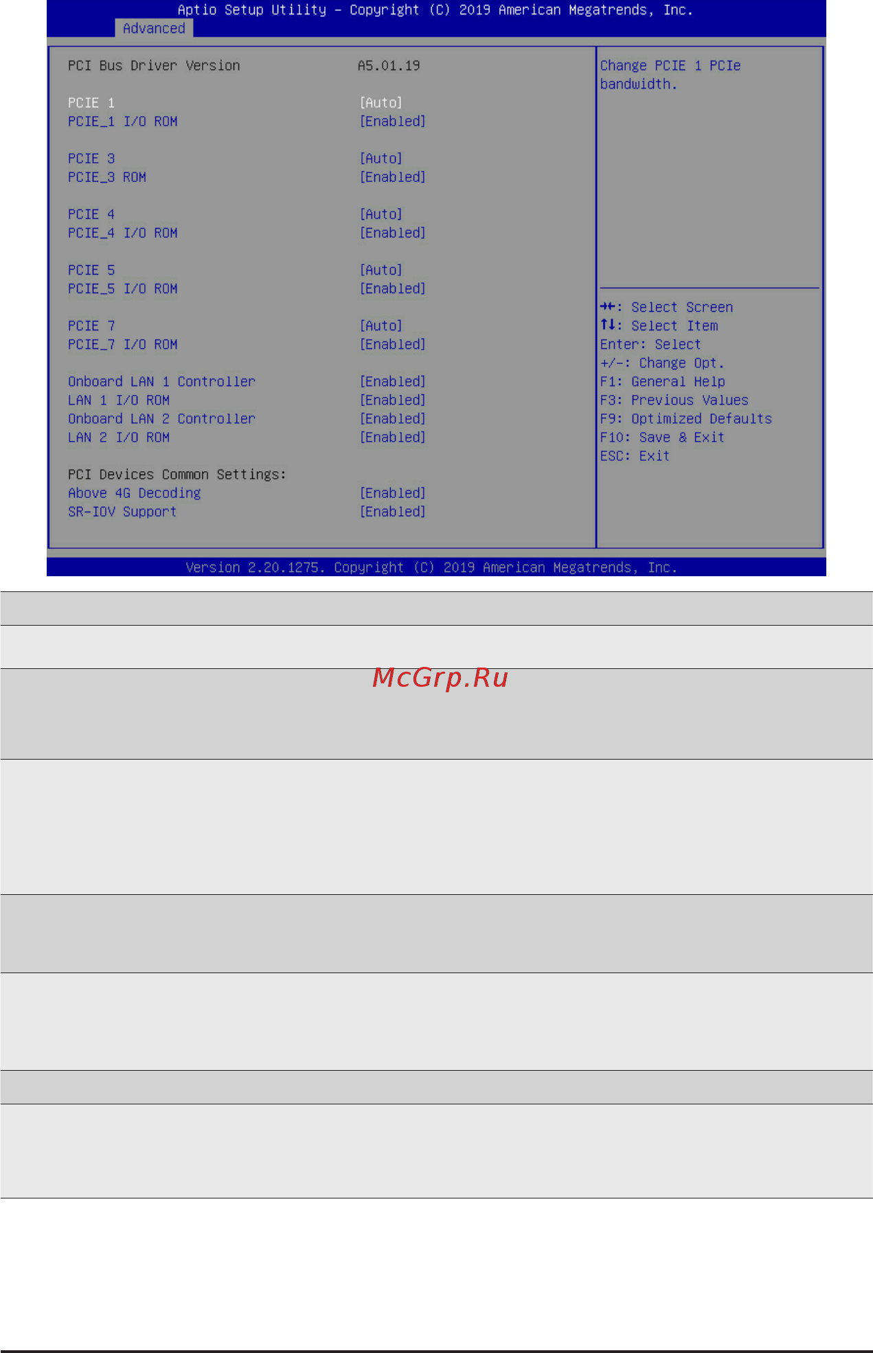 Gigabyte MZ01-CE0 (rev. 2.x) [45/137] 2 7 pci subsystem settings