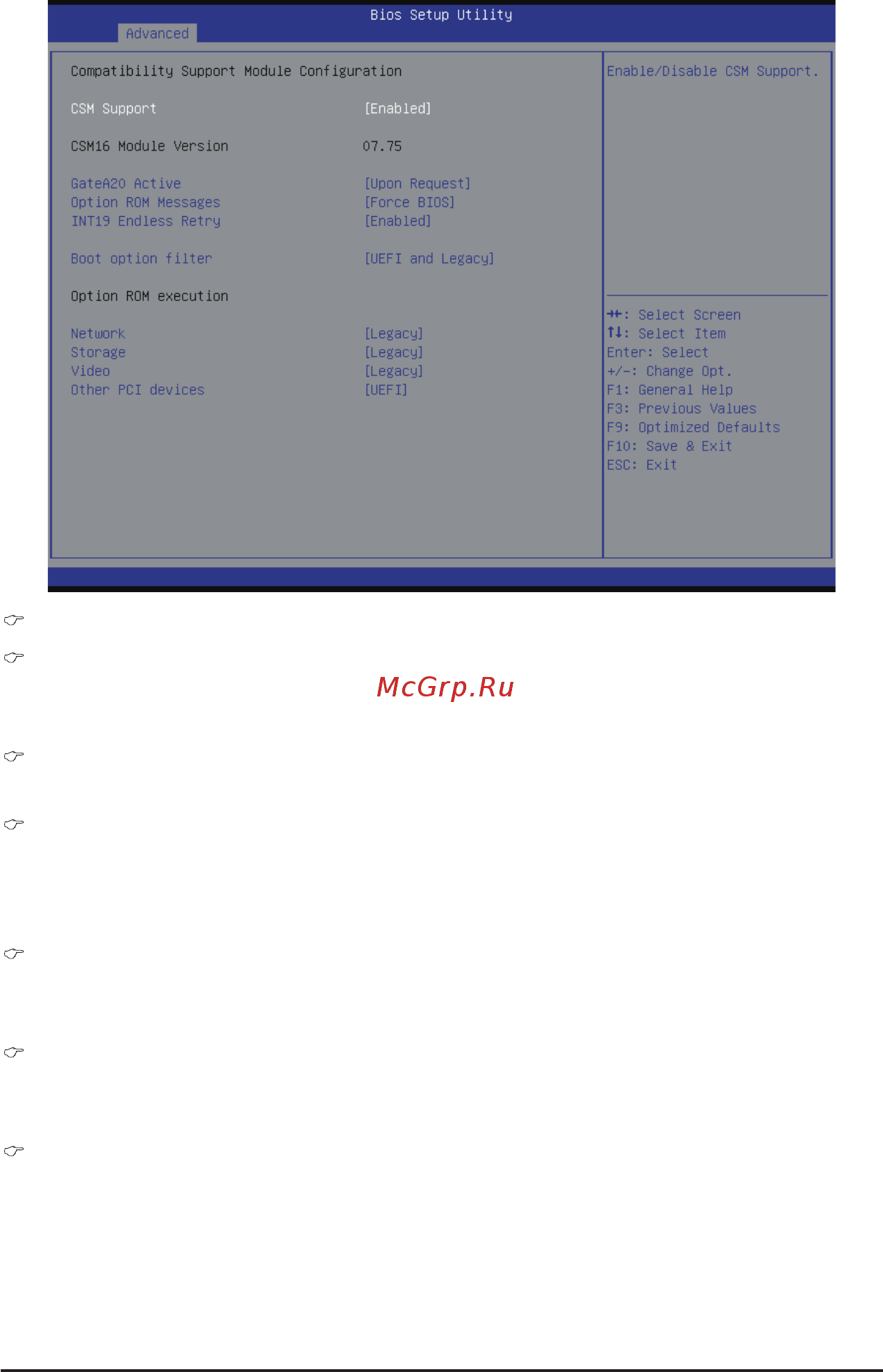 Gigabyte MD30-RS0 (rev. 1.0) [51/123] 2 4 csm configuration