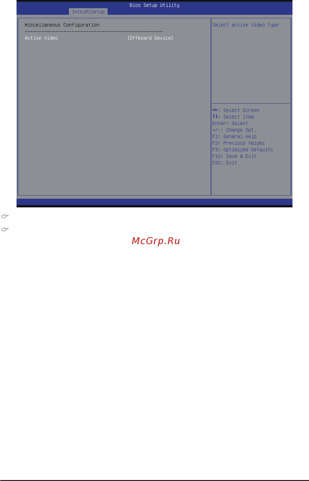 Gigabyte MW70-3S0 (rev. 1.0) [111/135] Miscellaneous configuration active video