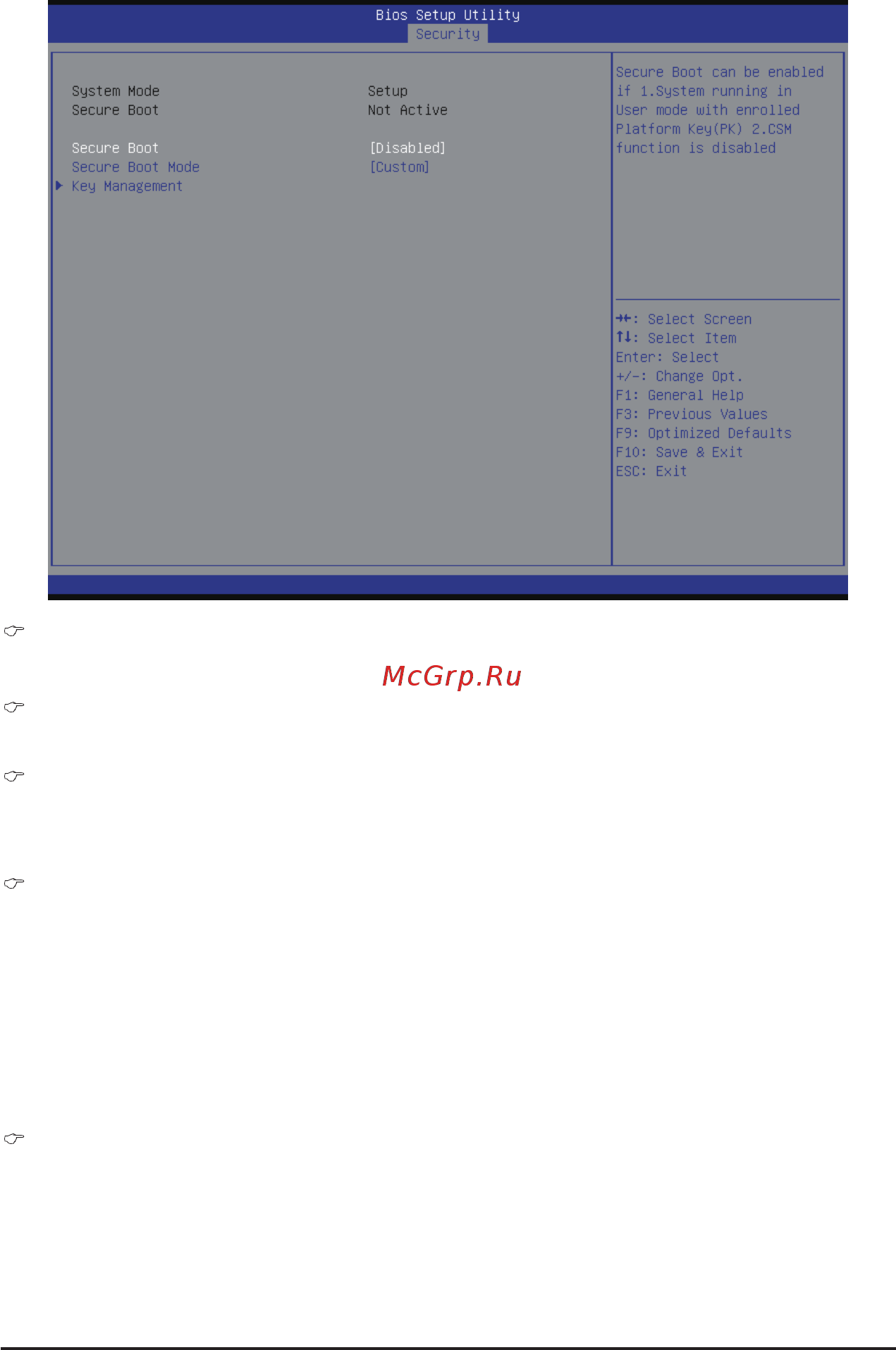 Gigabyte MW70-3S0 (rev. 1.0) [121/135] Secure mode