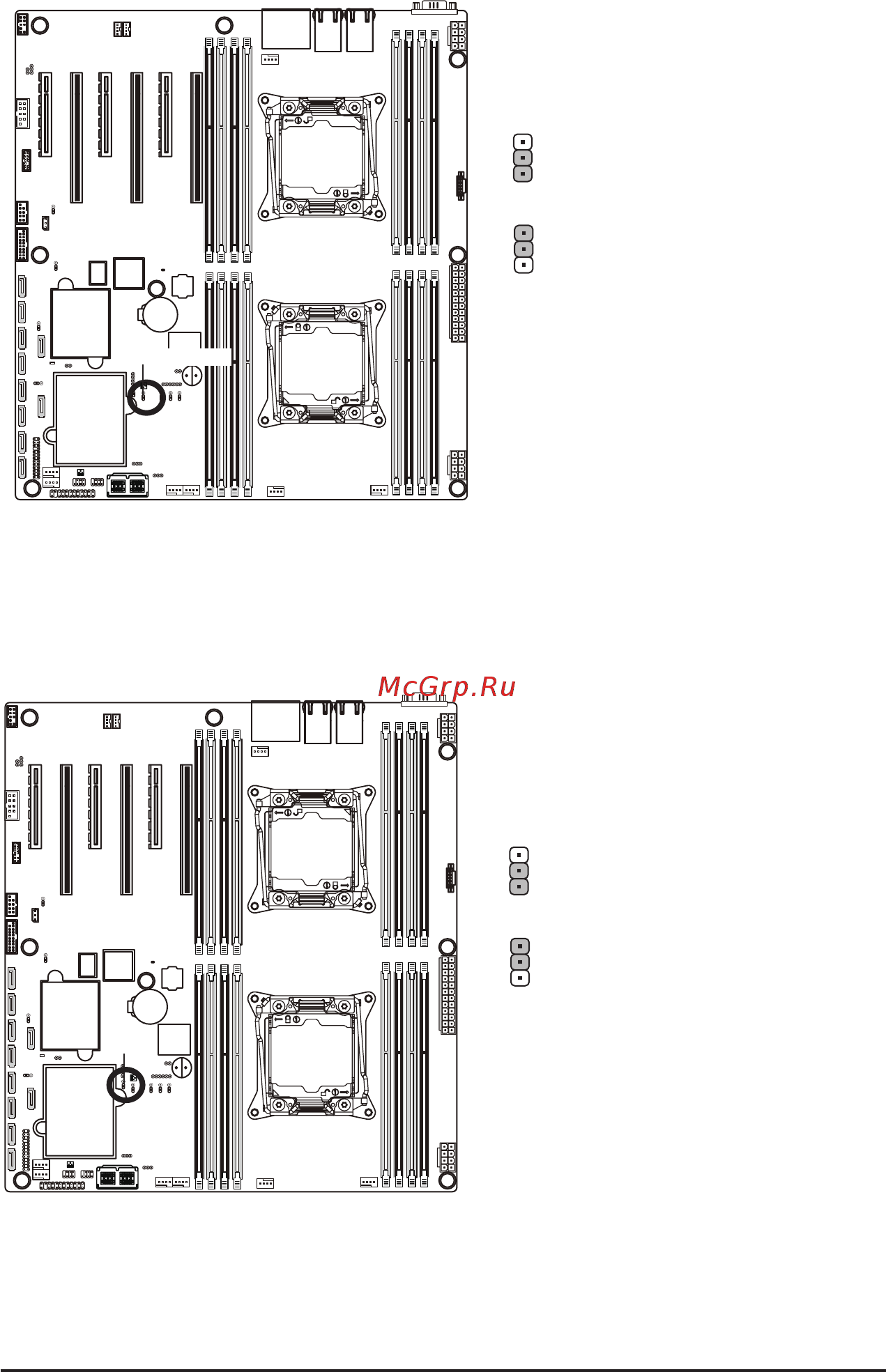 Gigabyte MW70-3S0 (rev. 1.0) [43/135] Bios_pwd clearing supervisor password jumper
