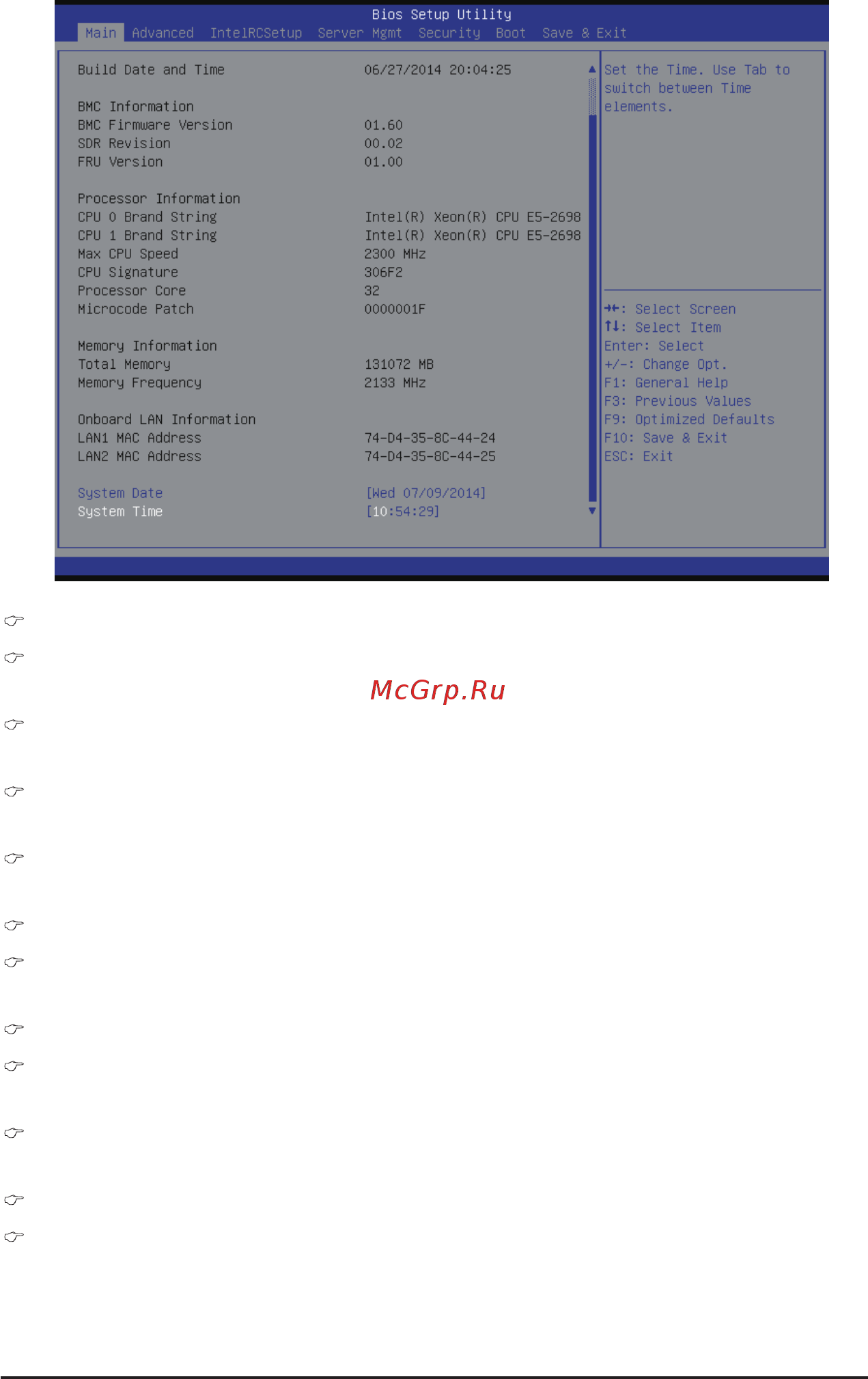 Gigabyte MW70-3S0 (rev. 1.0) [47/135] Onboard lan information lan1 lan2 mac address