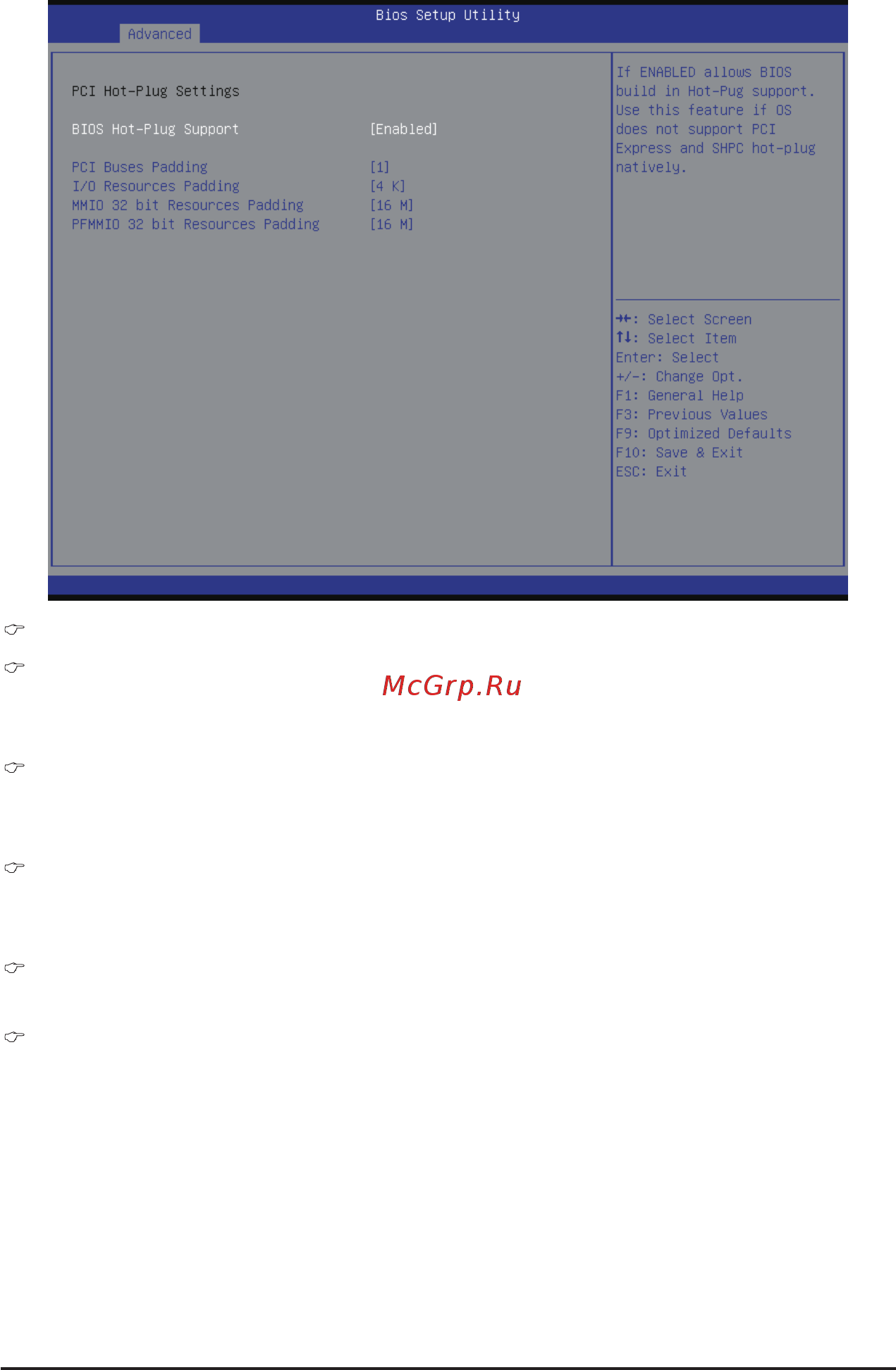 Gigabyte MW70-3S0 (rev. 1.0) [59/135] Pci buses padding
