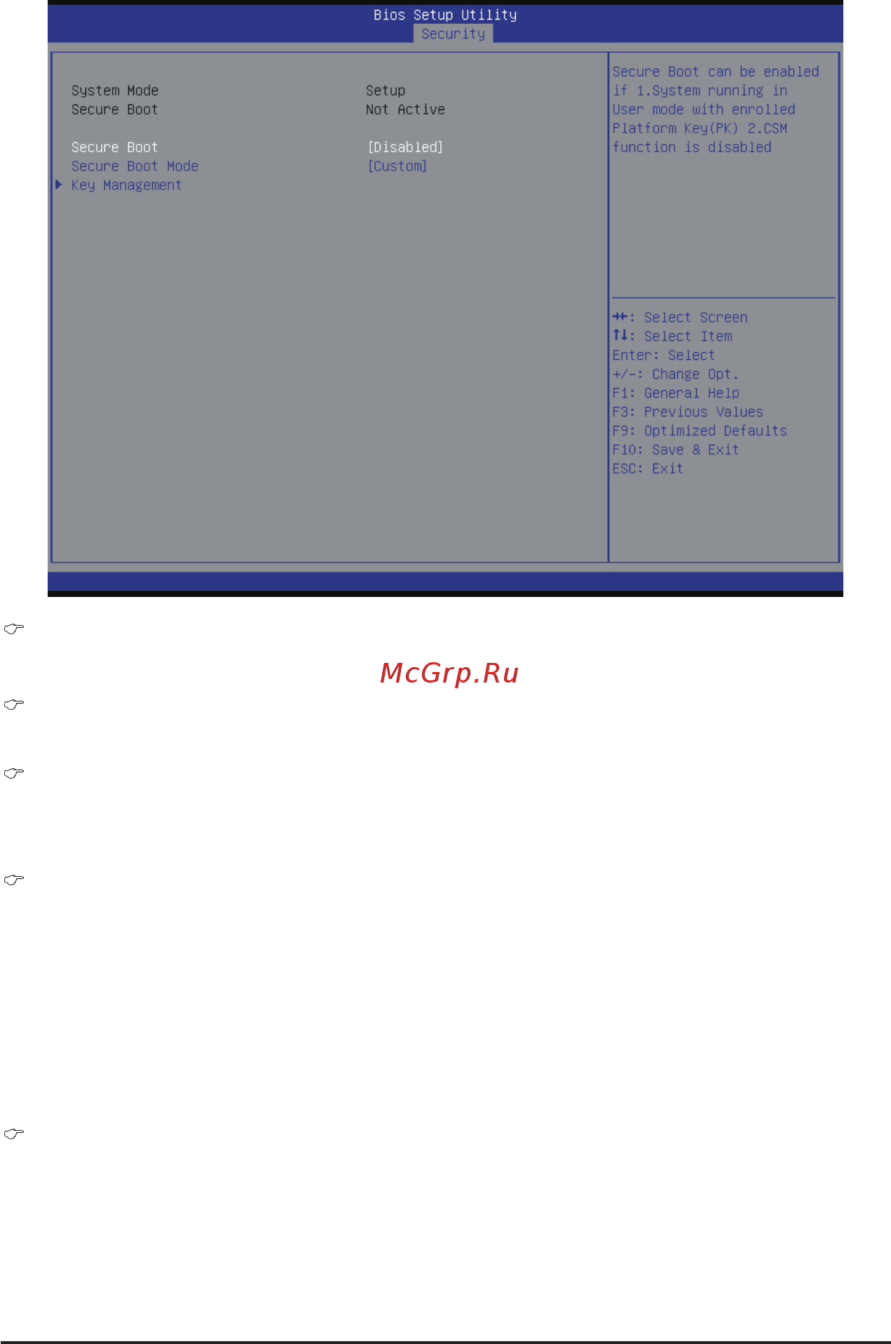 Gigabyte MH70-HD1 (rev. 1.0) [104/114] Secure mode