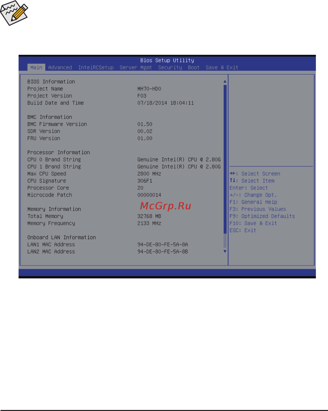 Gigabyte MH70-HD1 (rev. 1.0) [39/114] 1 the main menu