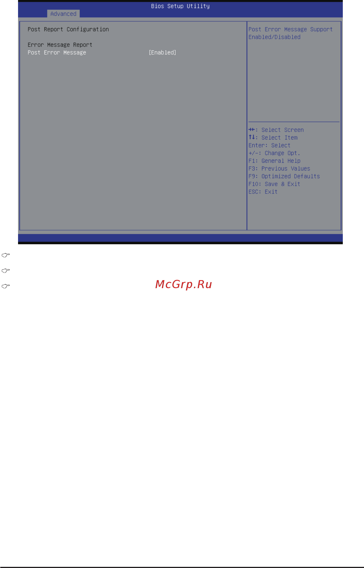 Gigabyte MH70-HD1 (rev. 1.0) [54/114] Postreportconfiguration error message report post error message