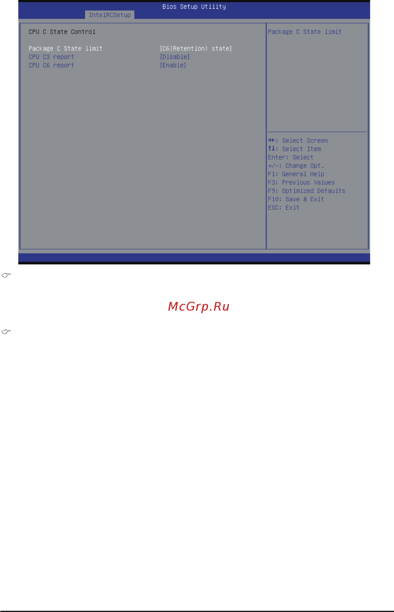Gigabyte MD60-SC0 (rev. 1.1) [74/127] Package c state limit