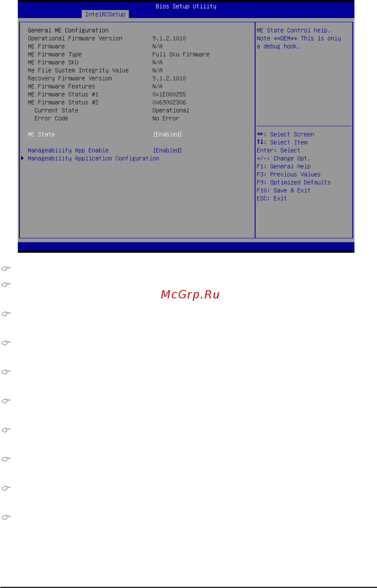 Gigabyte MW50-SV0 (rev. 1.0) [105/132] Me firmware status 1 2