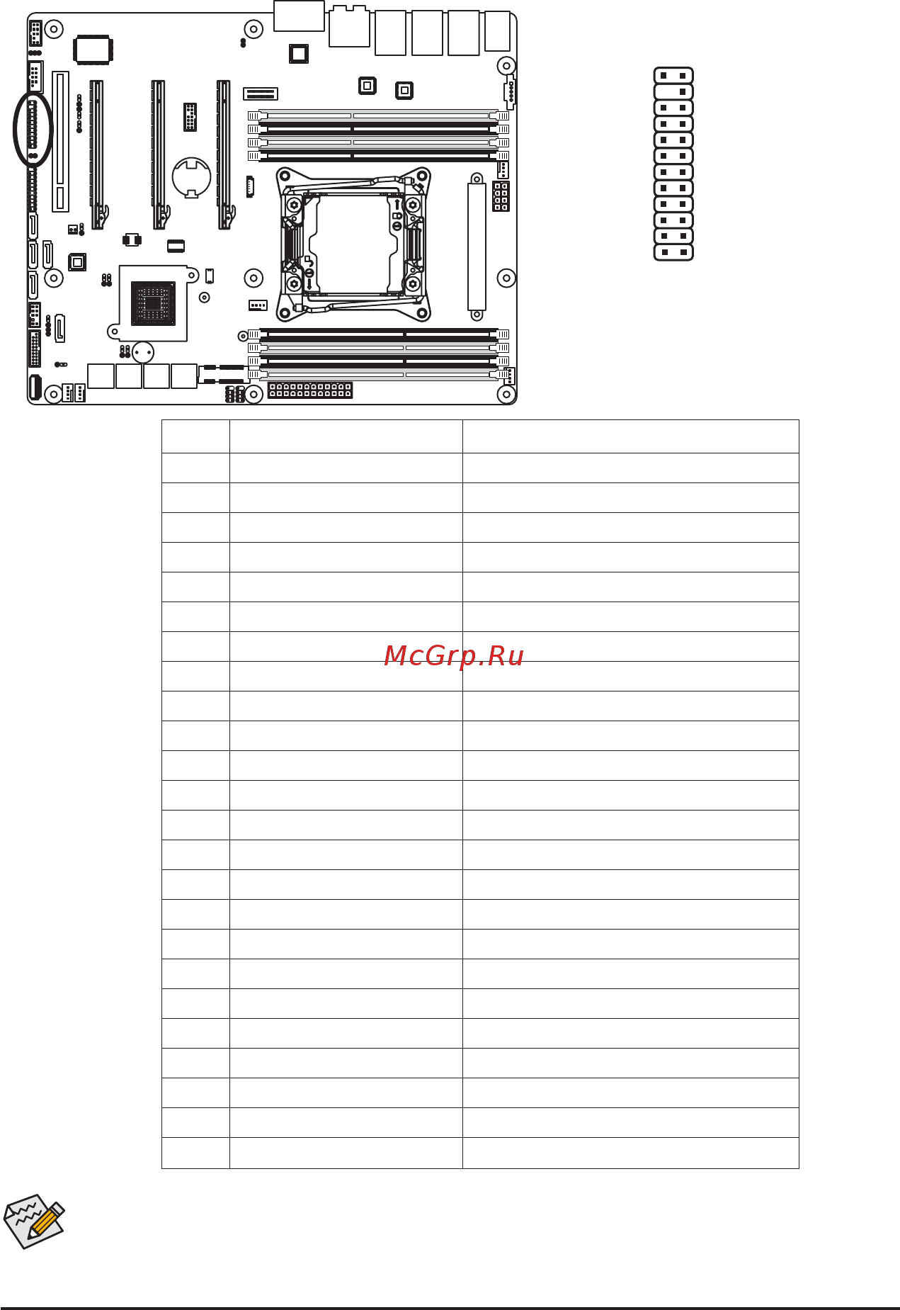 Gigabyte MW50-SV0 (rev. 1.0) [28/132] The front panel design may differ by chassis a front panel module mainly consists of power switch reset switch power led hard drive activity led speaker and etc when connecting your chassis front panel module to this header make sure the wire assignments and the pin assignments are matched correctly