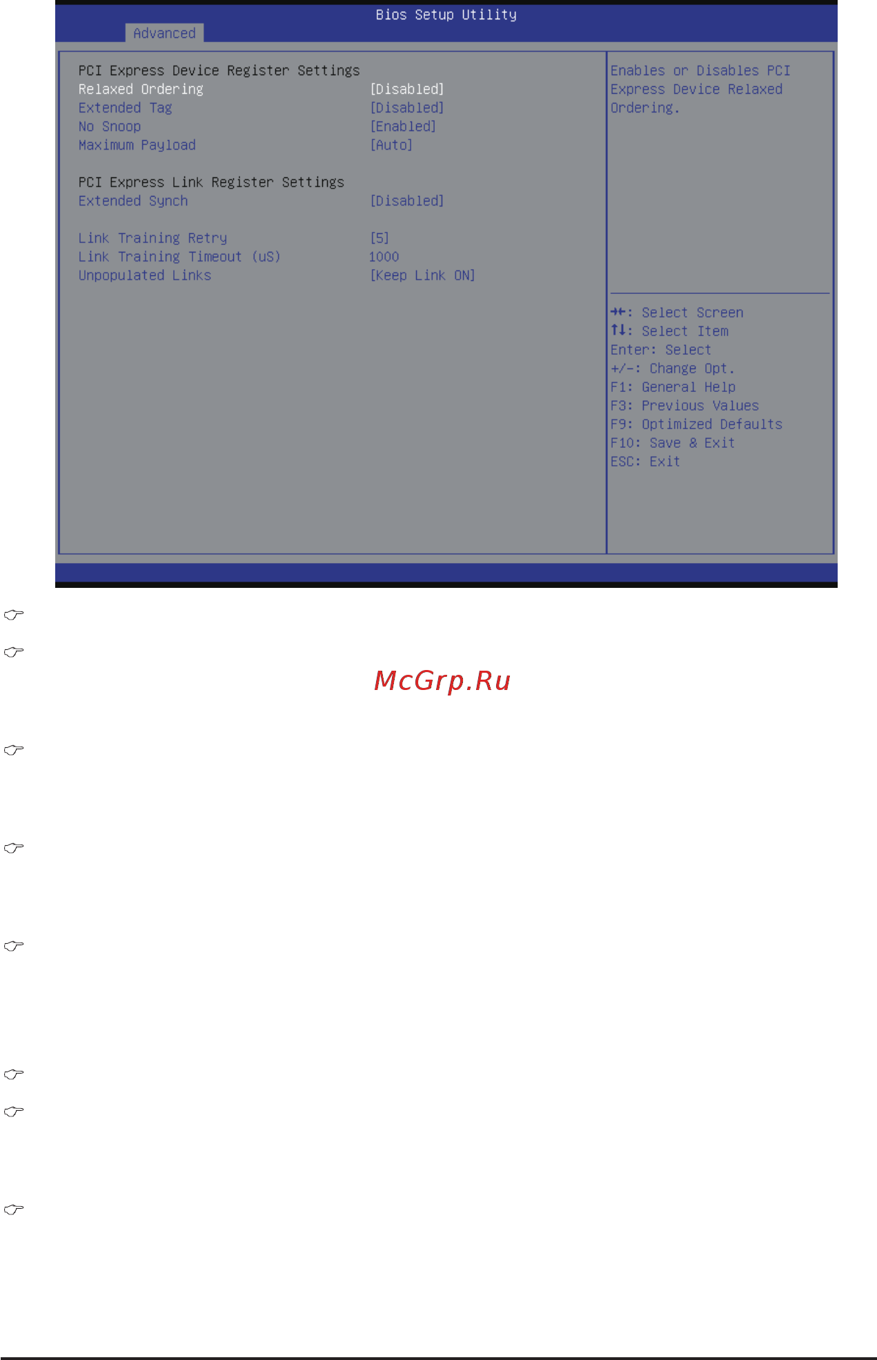 Gigabyte MU70-SU0 (rev. 1.0) [51/125] Pci express link register settings extended synch