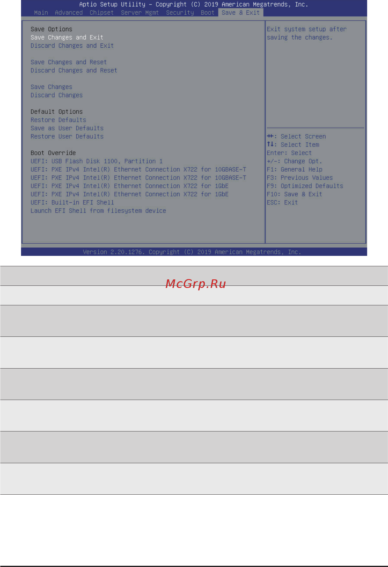 Gigabyte G591-HS0 (rev. 100) [105/113] 7 save exit menu
