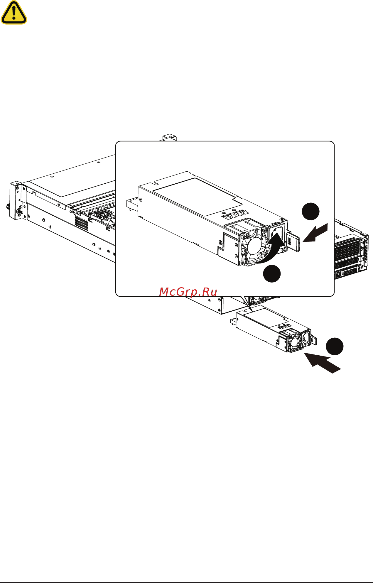 Gigabyte R281-T94 (rev. 100) [30/68] 7 removing and installing the power supply